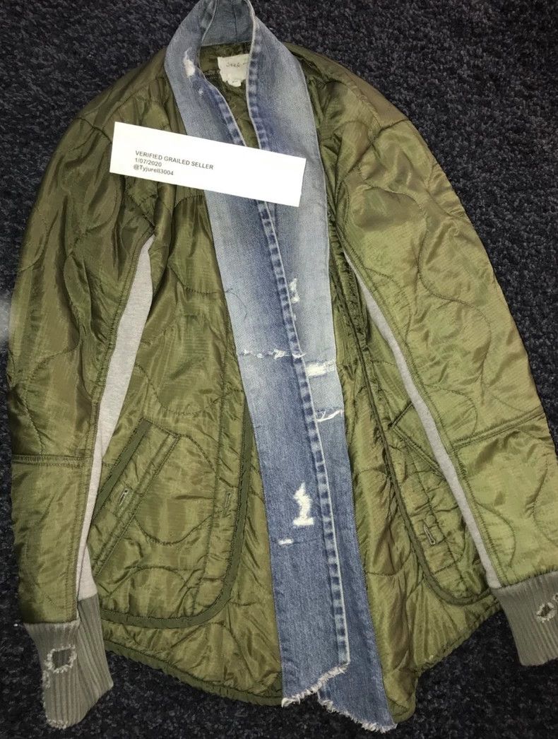 greg lauren size 2 Thin cotton robe green 2506-Nextarrow