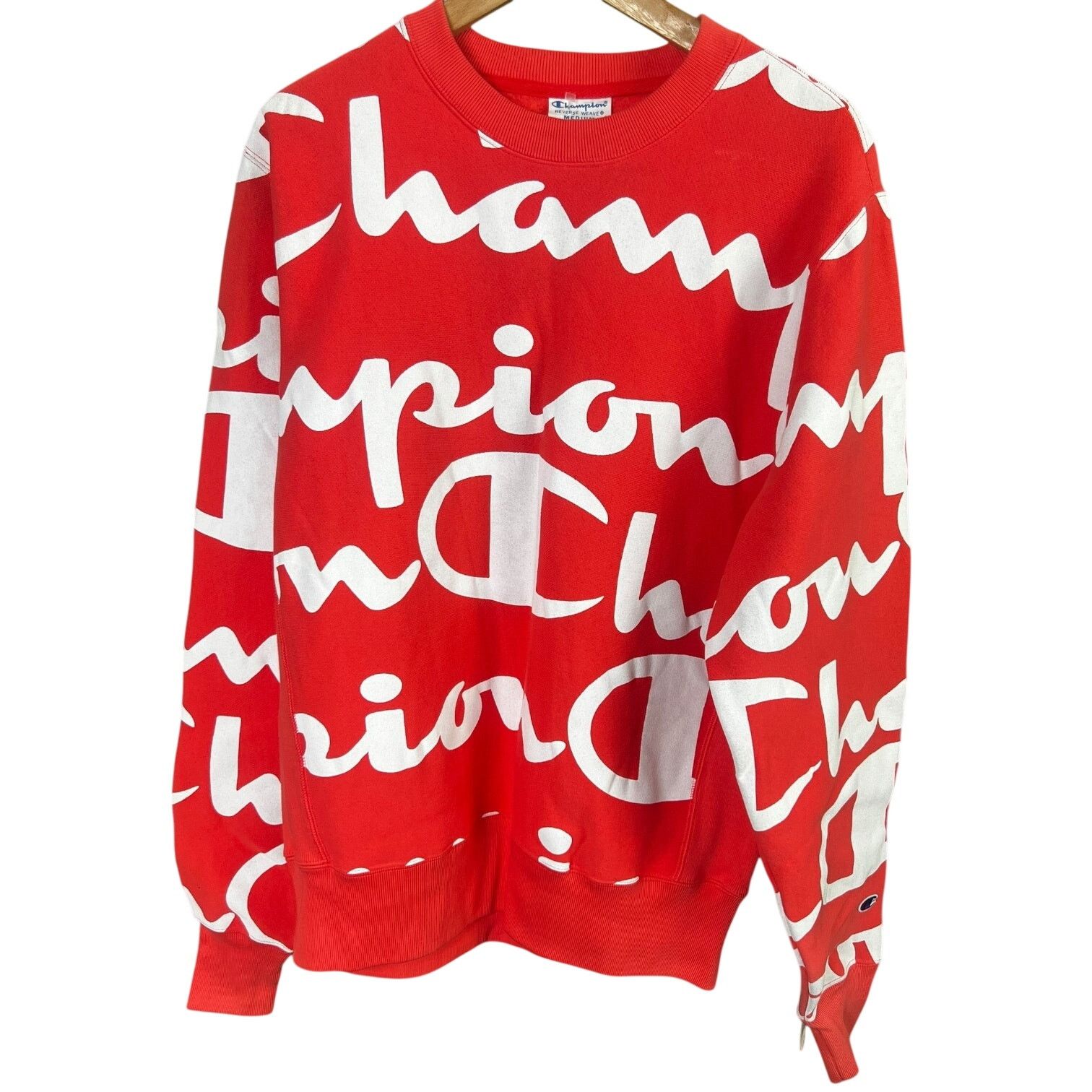 Champion Champion Sweat Shirt Orange Reverse Weave All Over Print NEW Size US M / EU 48-50 / 2 - 1 Thumbnail
