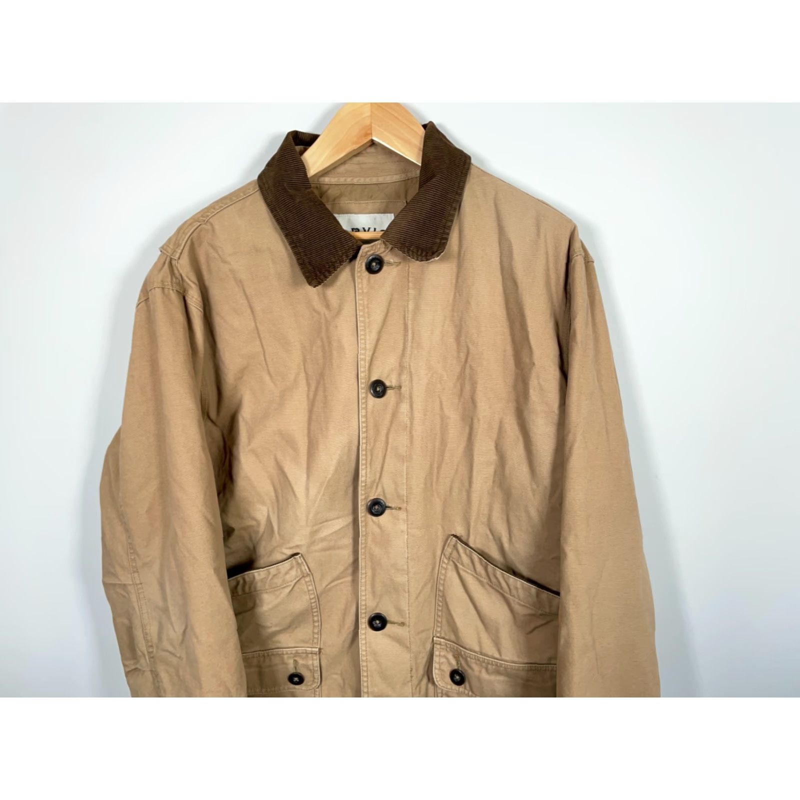 Orvis Orvis Jacket Adult Large Beige Canvas Chore Barn Corduroy Collar Quilted Size US XL / EU 56 / 4 - 4 Thumbnail