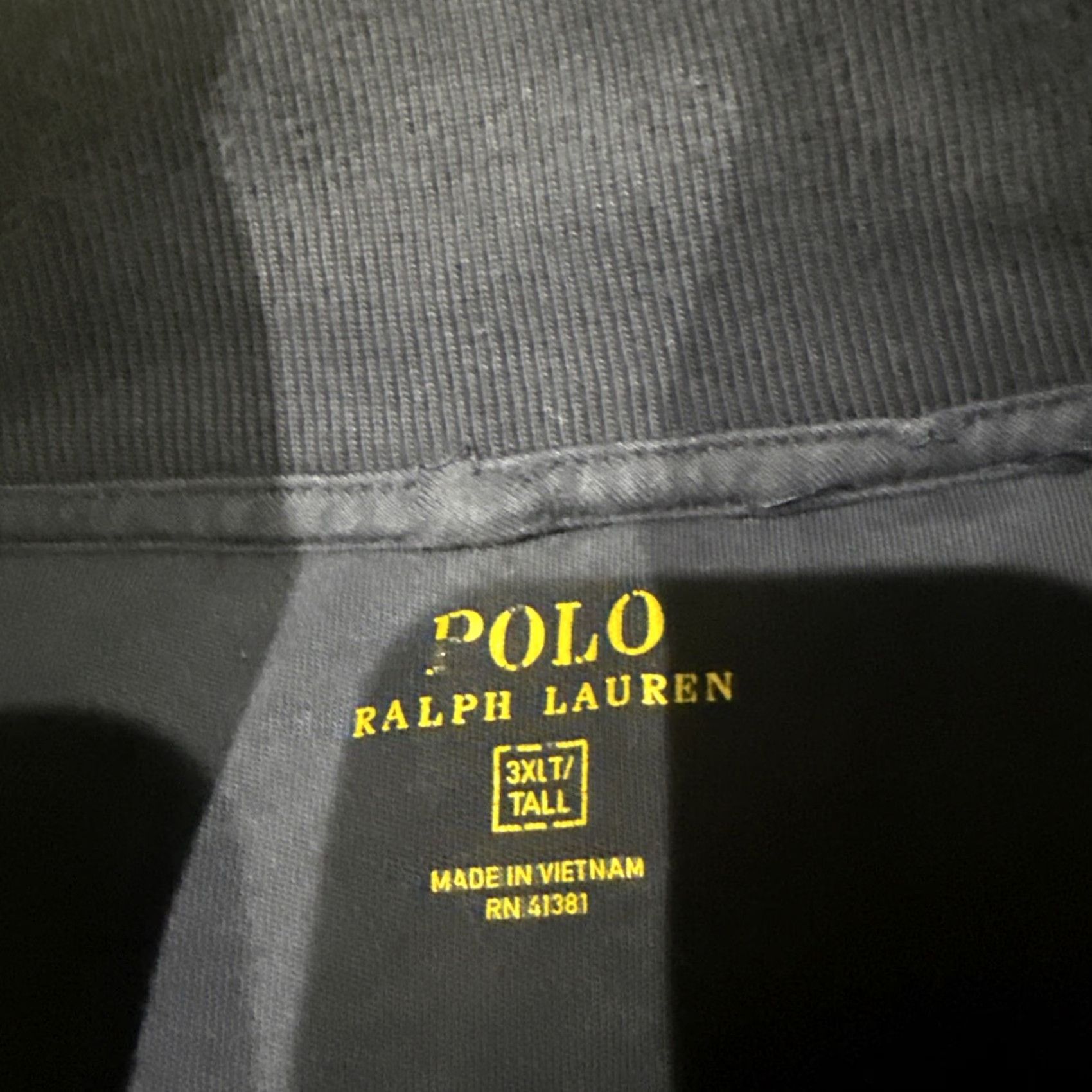 Polo Ralph Lauren Polo Ralph Lauren Track Jacket Men 3XLT Navy Full Zip Interlock Size US XXL / EU 58 / 5 - 3 Thumbnail