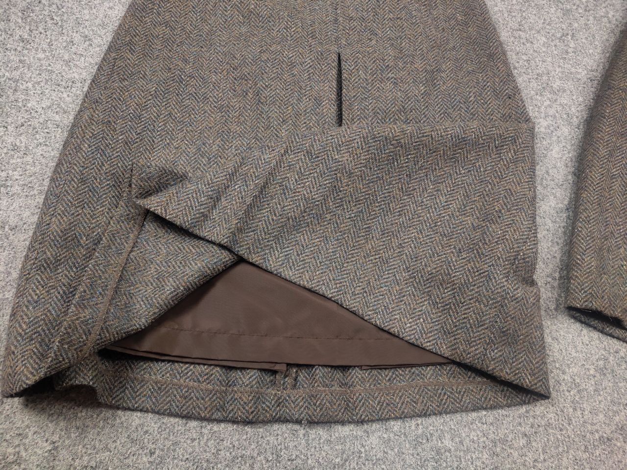 Harris Tweed Clan Royal Vintage 80's Tweed Wool Suit Blazer jacket Skirt Size L / US 10 / IT 46 - 13 Thumbnail