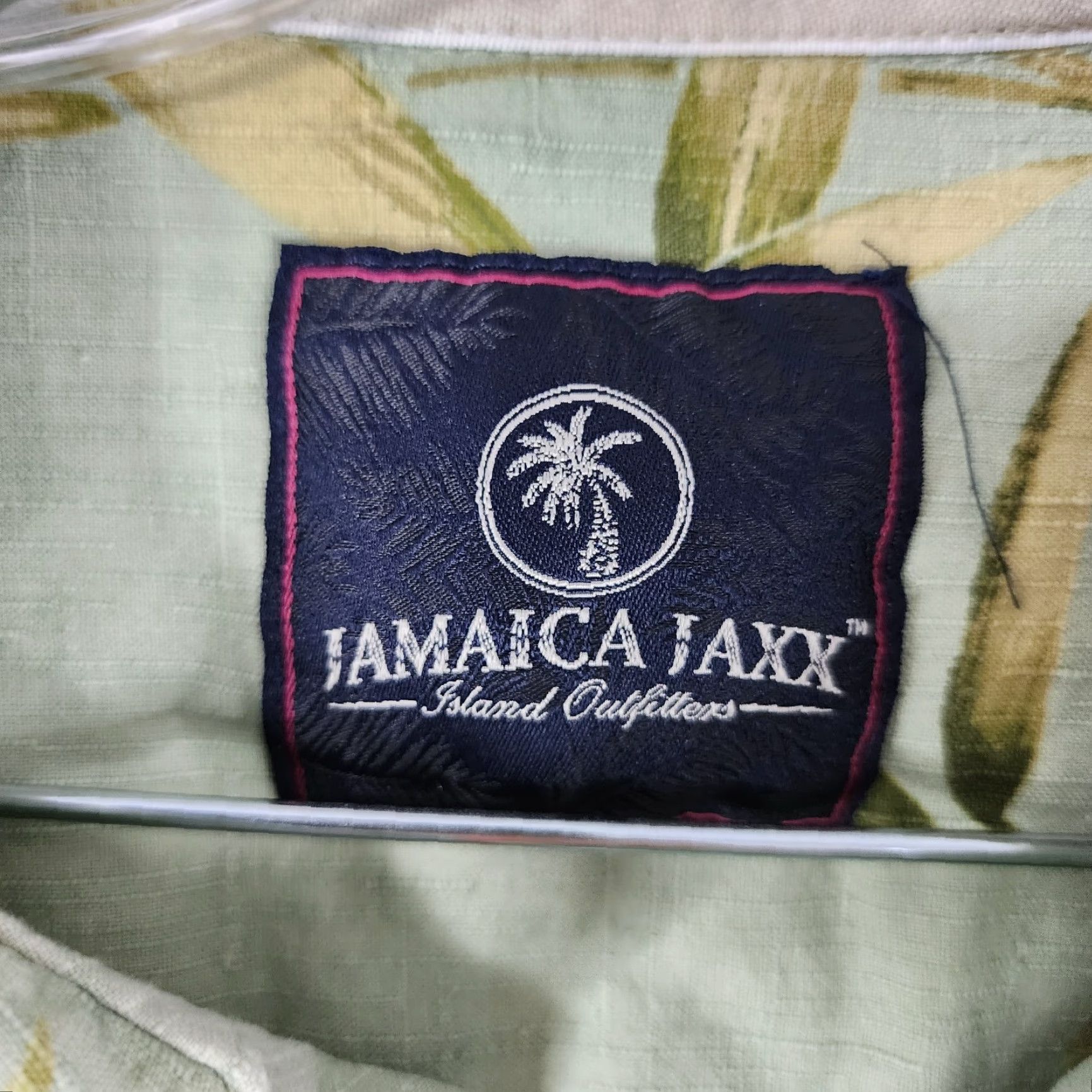 Vintage Jamaica Jaxx Mens Green Floral Short Sleeve Silk Button-Up Sz XL Size US 36 / EU 52 - 5 Thumbnail