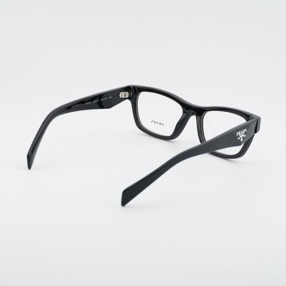 Prada Prada PRB01V 16K1O1 Eyeglasses Shiny Black 54mm Cat Eye Size ONE SIZE - 8 Thumbnail