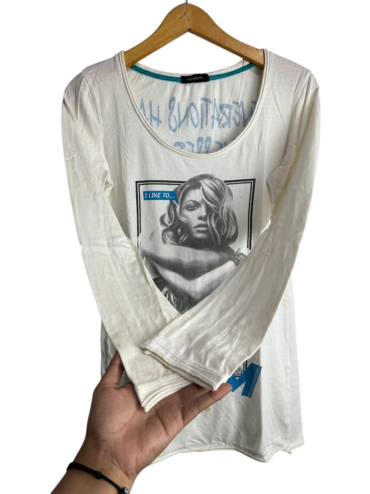 Other EGOIST BEST QUOTES LONG SLEEVE HYSTERIC IFSIX LGB STYLE Size S / US 4 / IT 40 - 5 Thumbnail