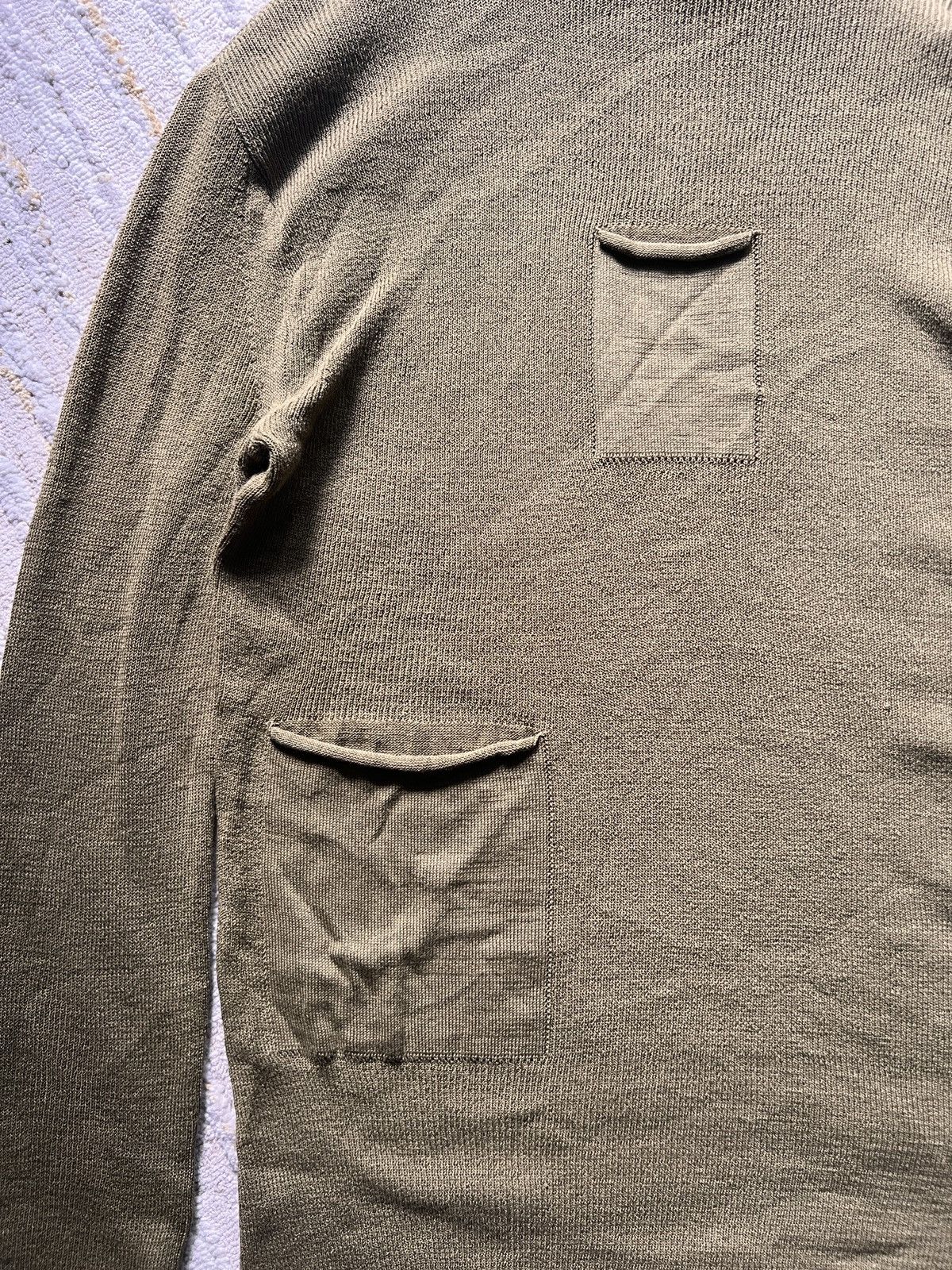 Issey Miyake Issey Miyake Heart Haat Military Style Stretchable Jumper Size US M / EU 48-50 / 2 - 3 Thumbnail