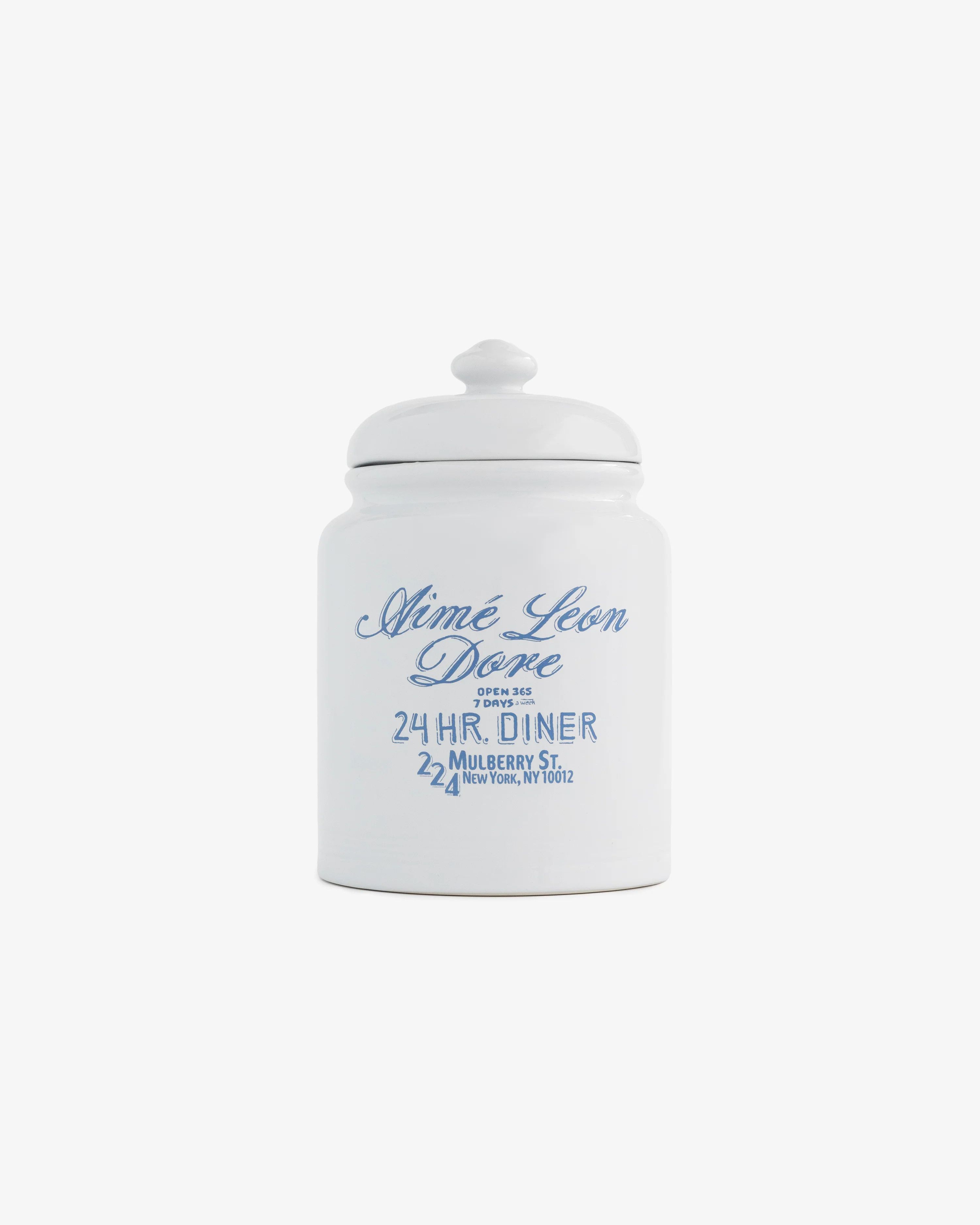image of Aime Leon Dore Diner Treat Jar in White, Men's