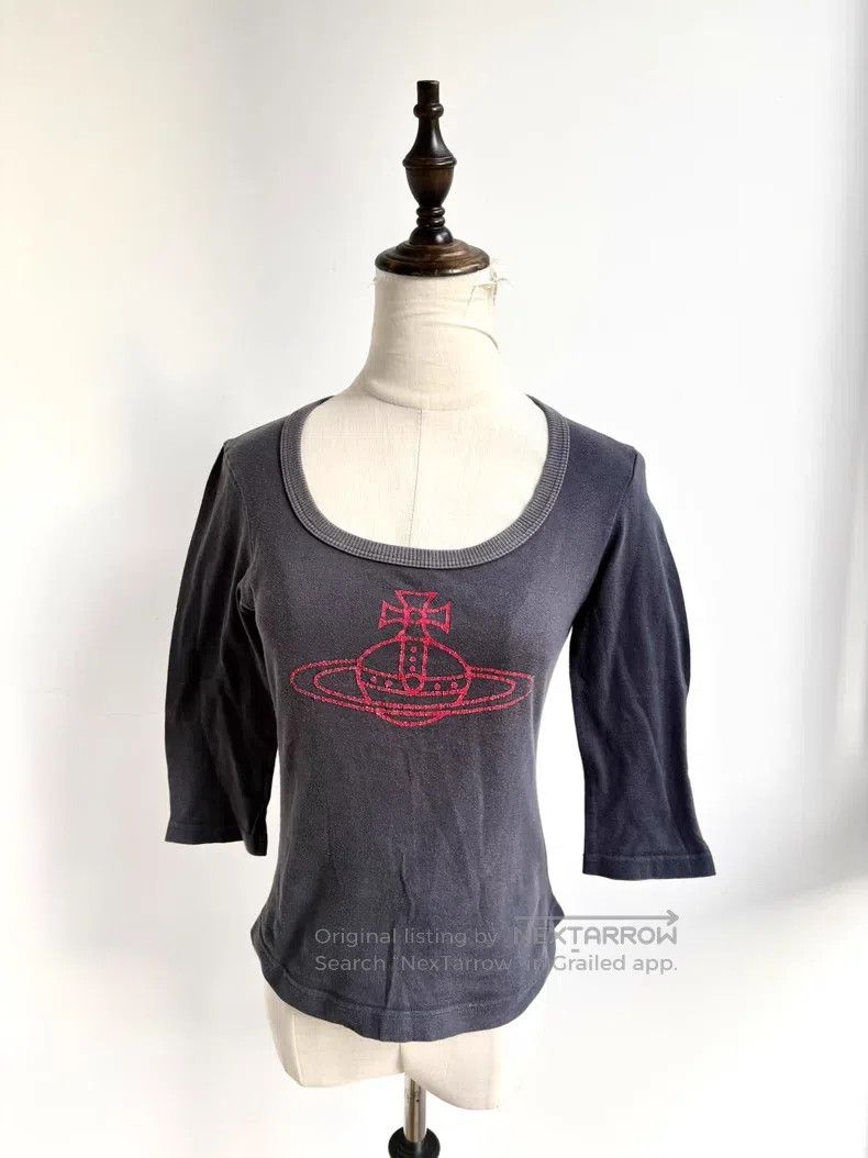 Vivienne Westwood Vivienne Westwood Vintage gray and red Saturn seven-quarte Size M / US 6-8 / IT 42-44 - 3 Thumbnail