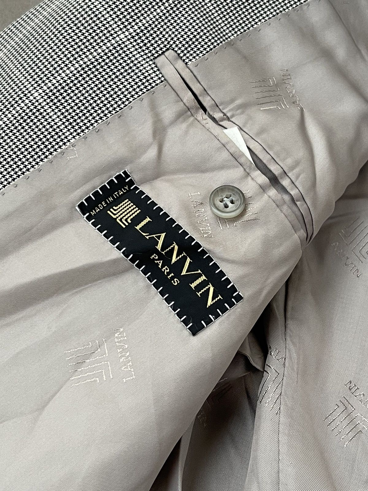 Lanvin Archive Lanvin White Stripped Grey Blazer Size 38R - 17 Thumbnail