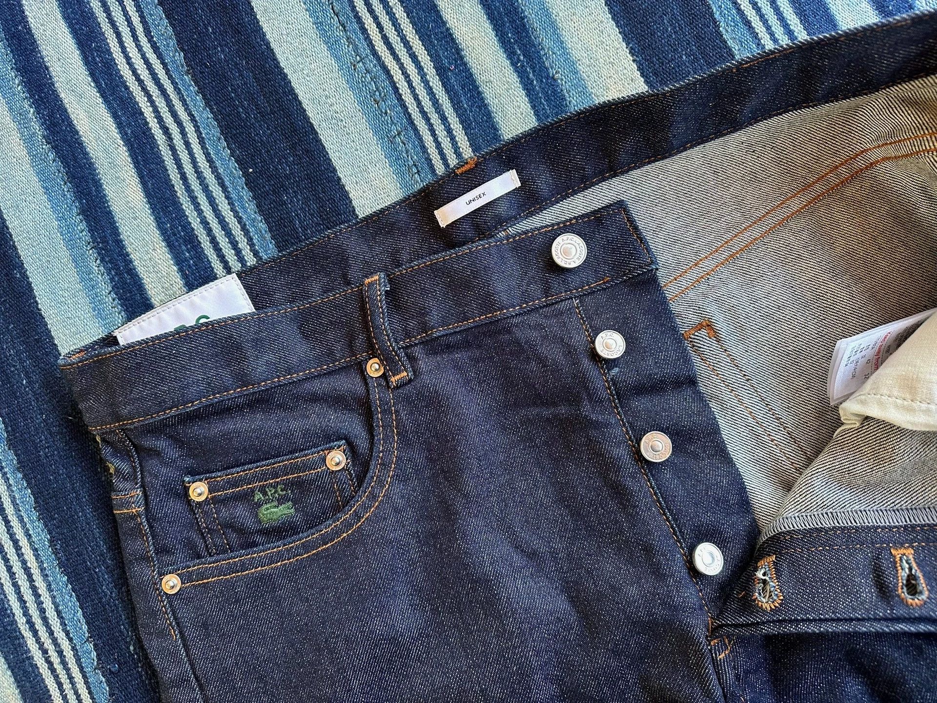A.P.C. A.P.C x Lacoste Standard Indigo Raw Denim PT Jeans Size US 32 / EU 48 - 4 Thumbnail