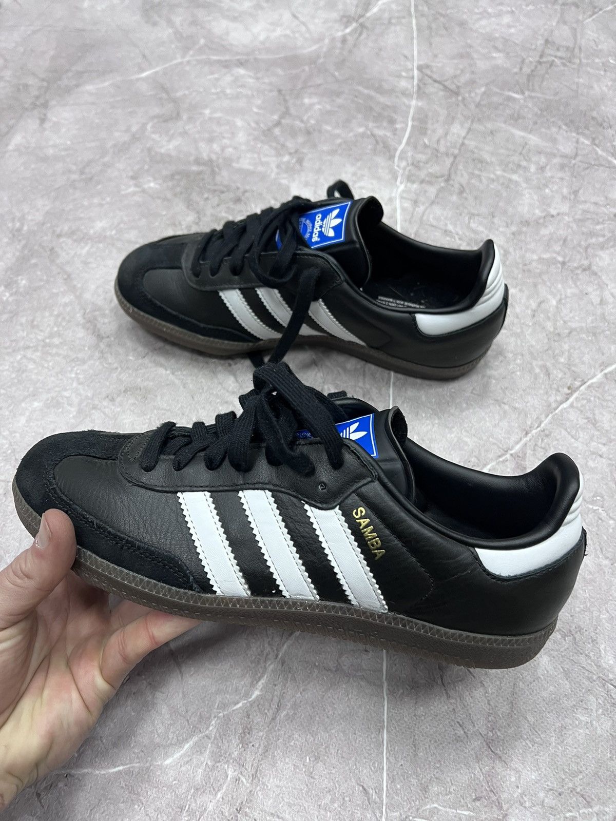 Adidas × Vintage Vintage Leather Adidas Samba Margiela Style Sneakers Size US 6.5 / EU 39-40 - 6 Thumbnail