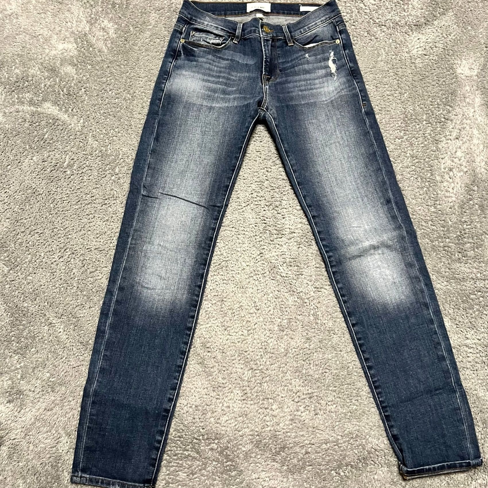 Frame VINTAGE FRAME Denim Womens Jeans Boyfriend 24 Blue Ankle 28x29.5 Womens Boys? Size 42" / US 20 - 2 Thumbnail
