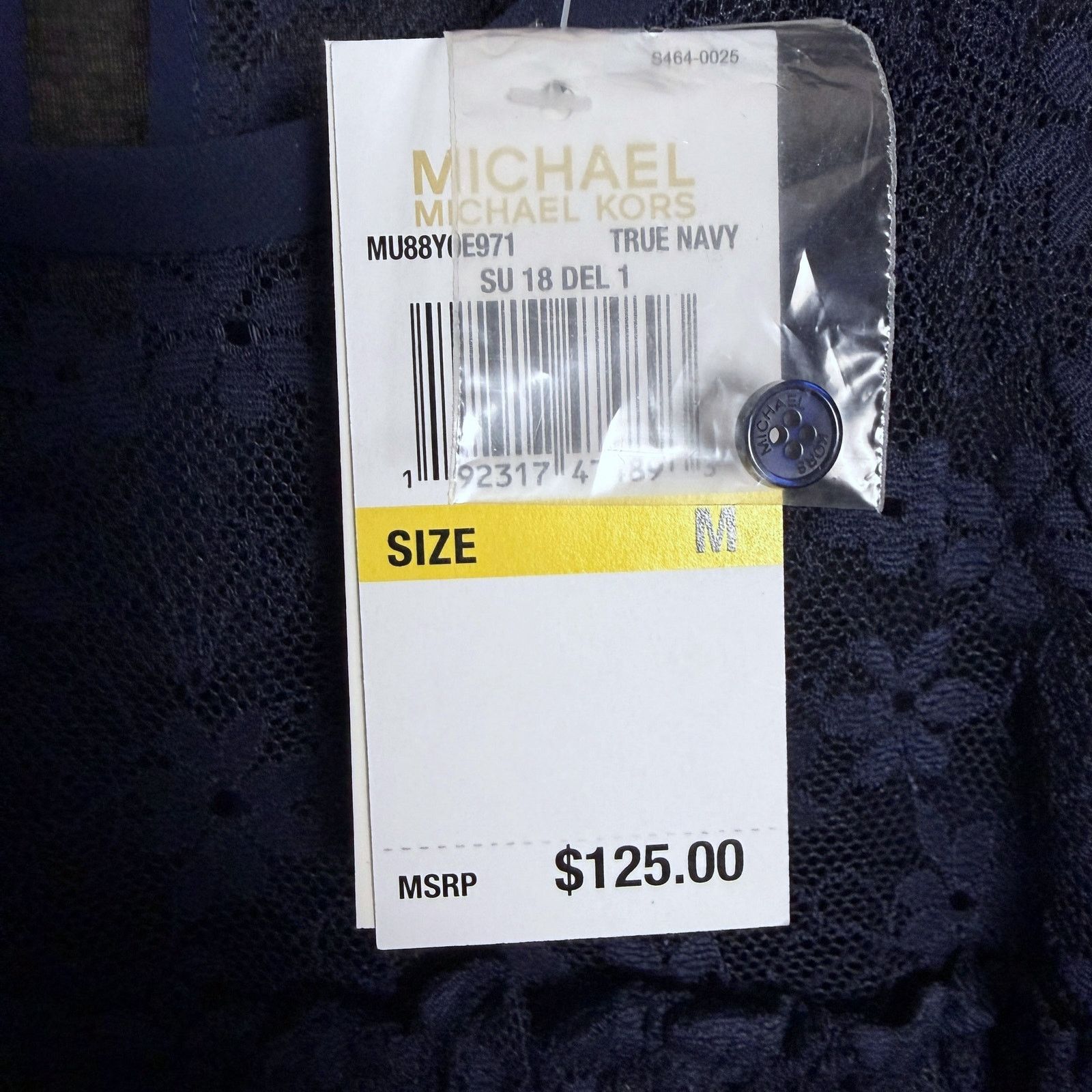 Michael Kors Michael Kors Floral Lace Blue Ruffle Dress NWT $125 Retail Size M / US 6-8 / IT 42-44 - 7 Thumbnail