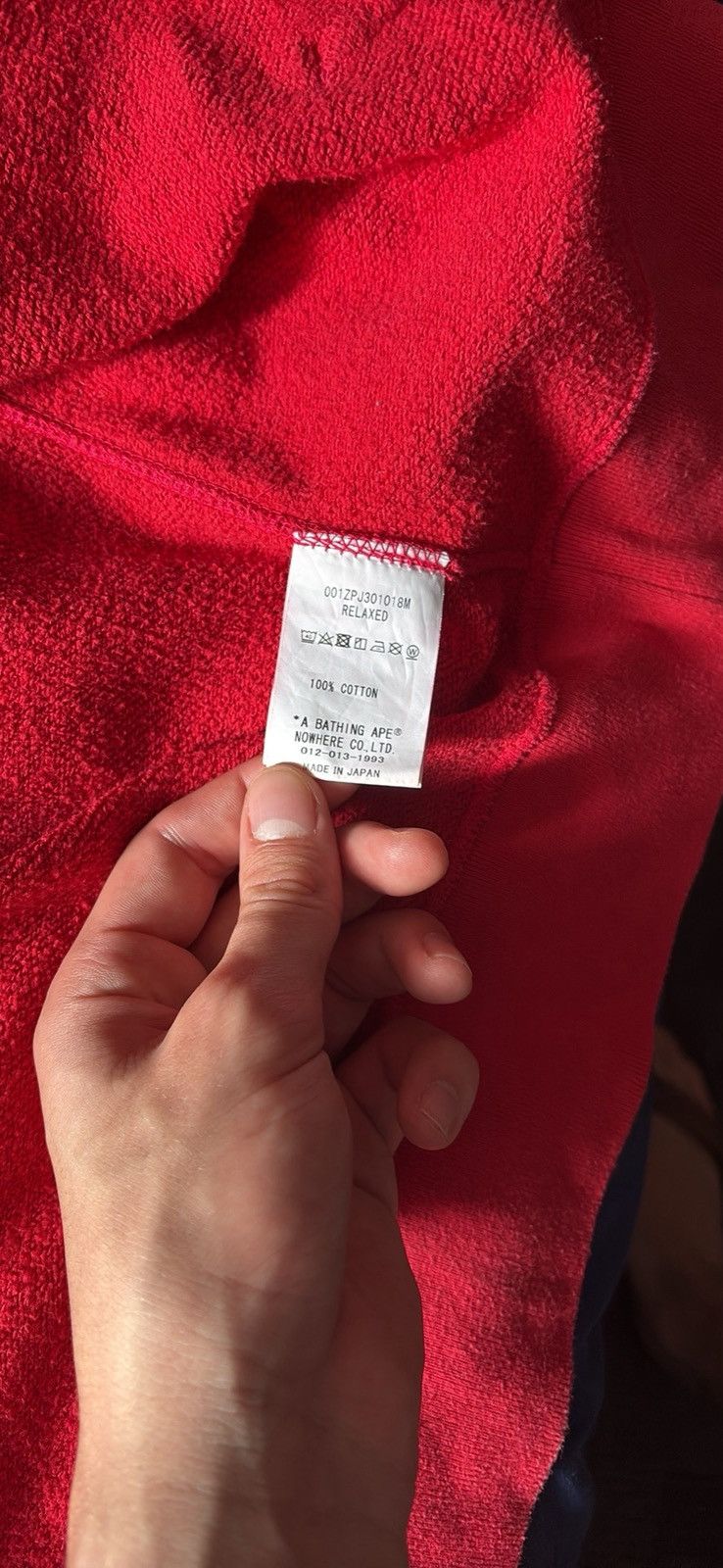Bape Red Bape full zip Size US L / EU 52-54 / 3 - 4 Thumbnail