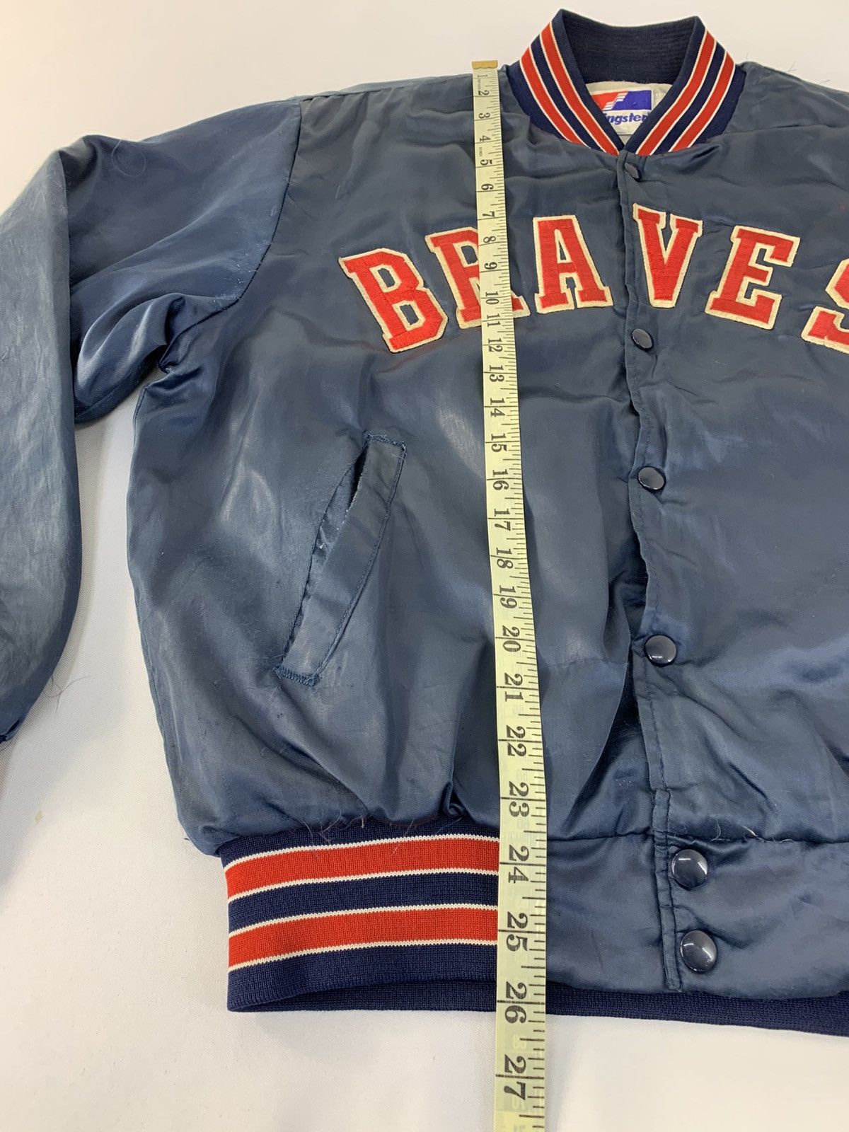 Swingster Swingster Braves Usa Varsity Bomber Jacket Padded Size US L / EU 52-54 / 3 - 9 Thumbnail
