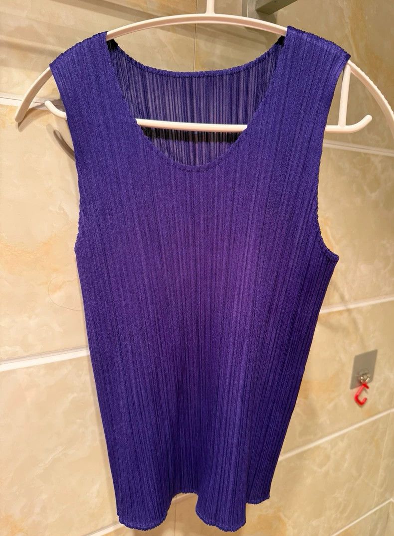 Issey Miyake issey miyake size:3 Purple vest 2506-Nextarrow Size XXS / US 00 / IT 34 - 1 Thumbnail
