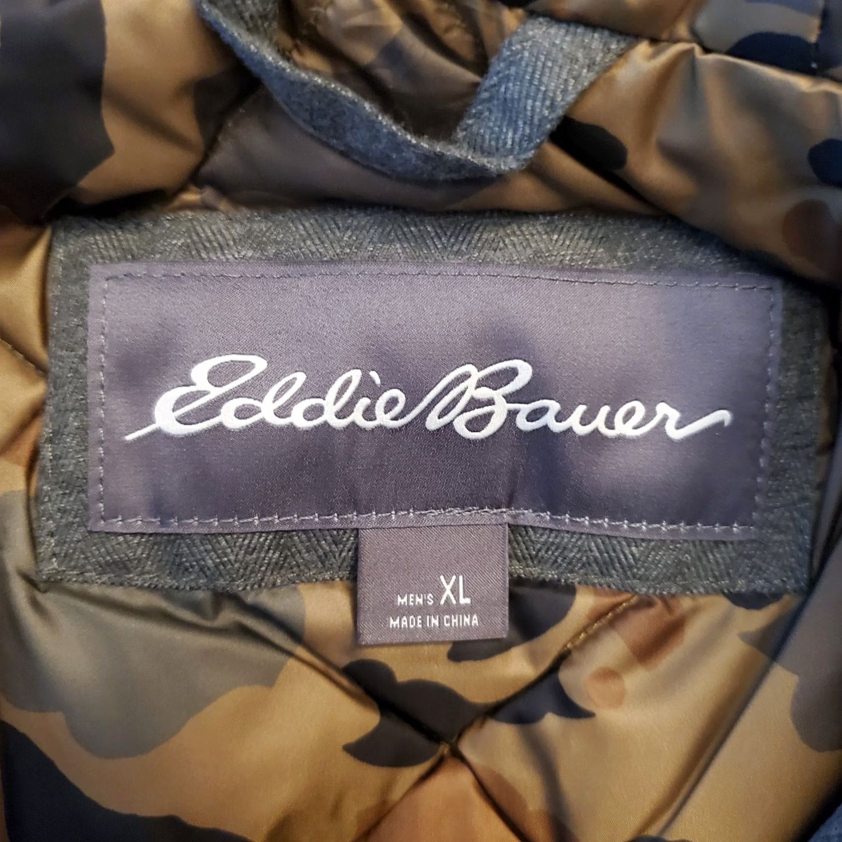 Eddie Bauer Eddie Bauer Jacket Main Selling Point Camo 650 Down Hooded Windproof Waterproof Weather Edge XL Green Mens Jacket Size US XL / EU 56 / 4 - 6 Thumbnail