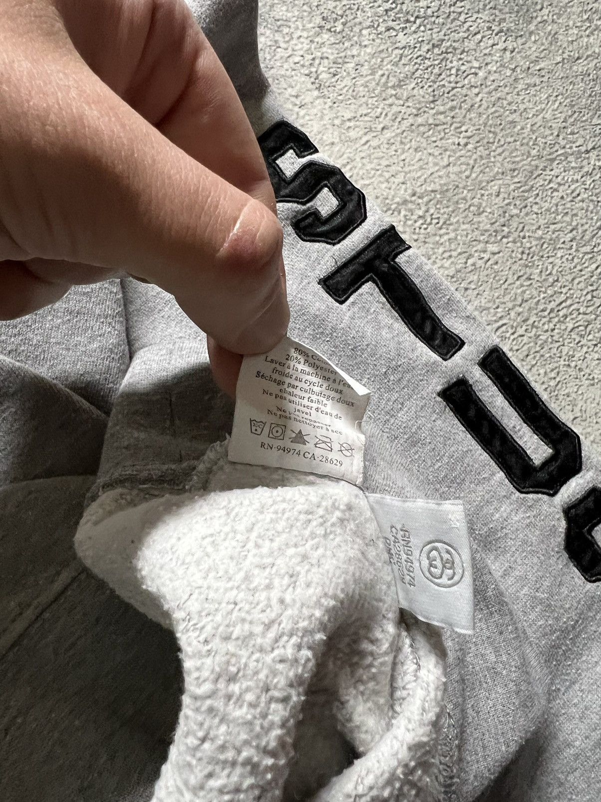 Stussy Vintage Y2k Stussy 🩶 Big Logo Sweatshirt 00’s Size US S / EU 44-46 / 1 - 12 Thumbnail