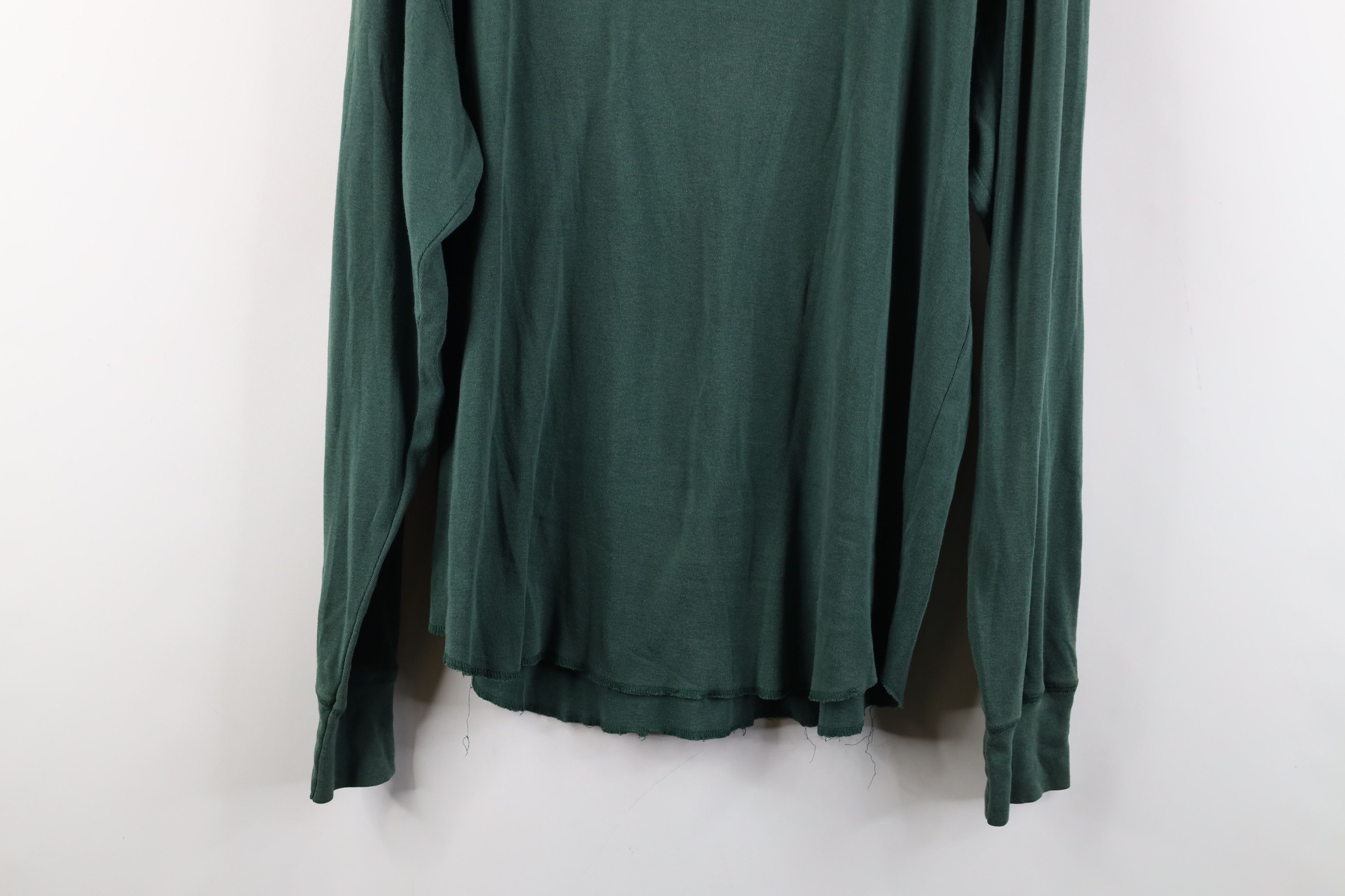 Vintage Vintage 90s Streetwear Thin Long Sleeve Henley T-Shirt Green Size US XL / EU 56 / 4 - 13 Thumbnail