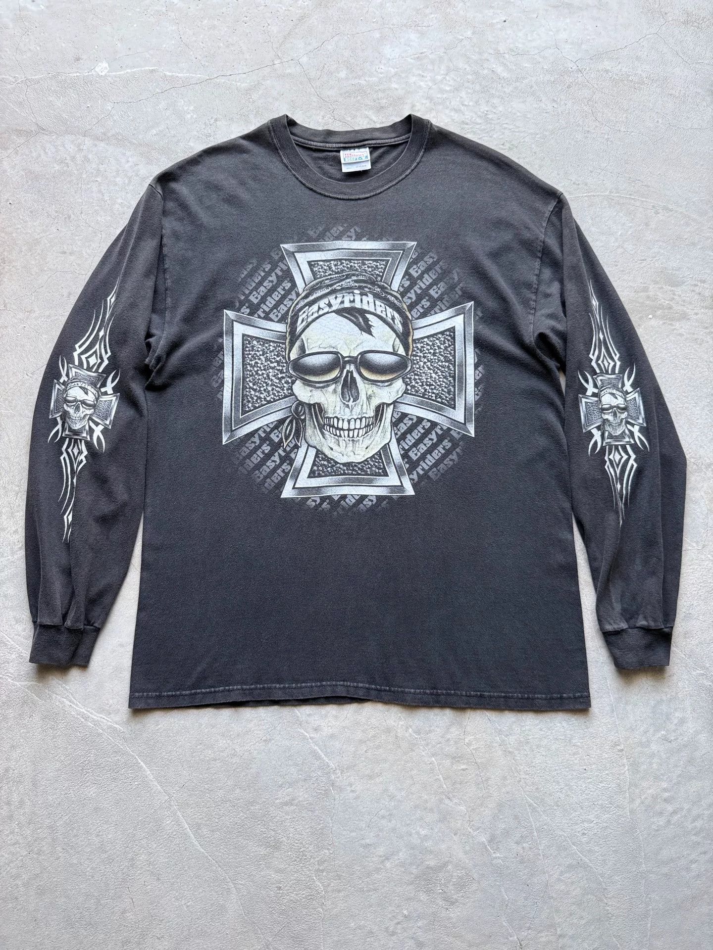 Vintage Vintage 00s Easyriders Choppers Long Sleeve Tee Size US L / EU 52-54 / 3 - 1 Thumbnail