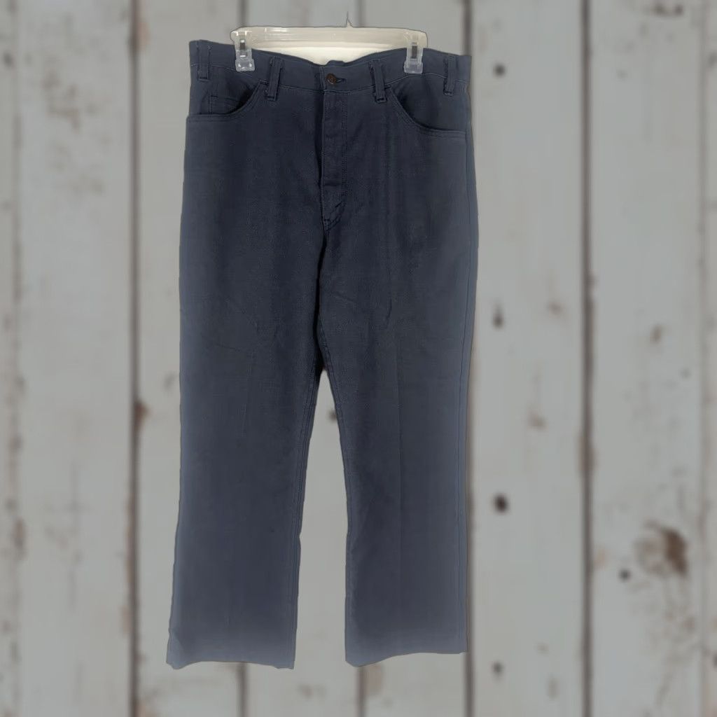 Levi's VINTAGE Levi’s Gray Textured Sta-Prest Pants Mens 36x31 USA Shirt? Size US 36 / EU 52 - 1 Thumbnail