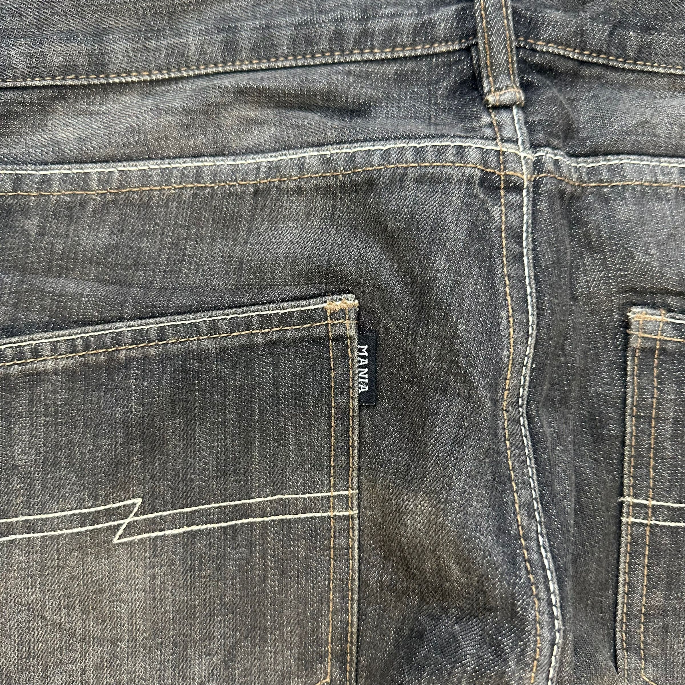 Japanese Brand MANIA PRODUCTION AD2002 SELVEDGE SASHIKO DENIM PANT #8006-71 Size US 30 / EU 46 - 11 Thumbnail