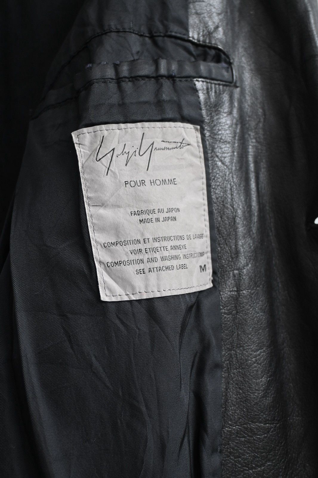 Yohji Yamamoto Yohji Yamamoto Pour Homme AW1997 leather overcoat Size US M / EU 48-50 / 2 - 16 Thumbnail