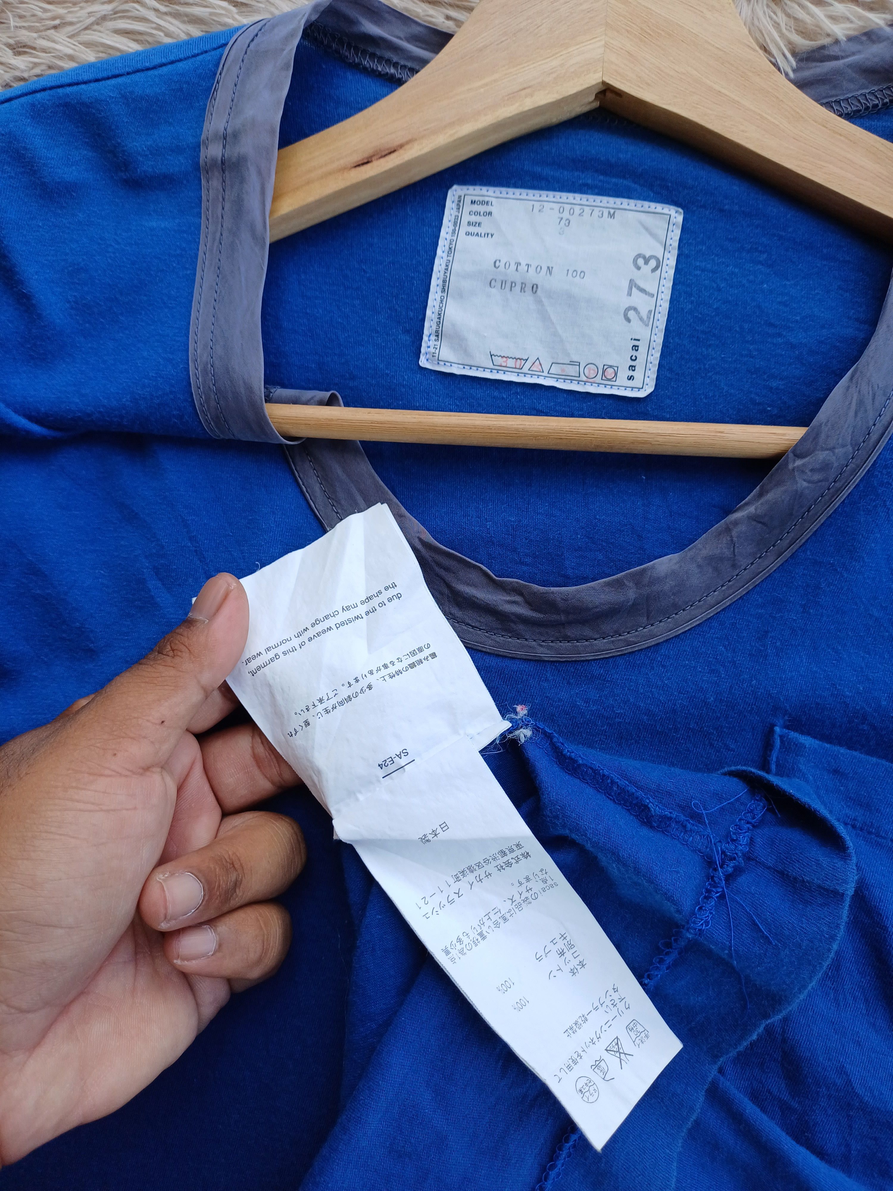 Sacai Vintage Sacai Plain Rare Design Tshirt Size US M / EU 48-50 / 2 - 10 Thumbnail