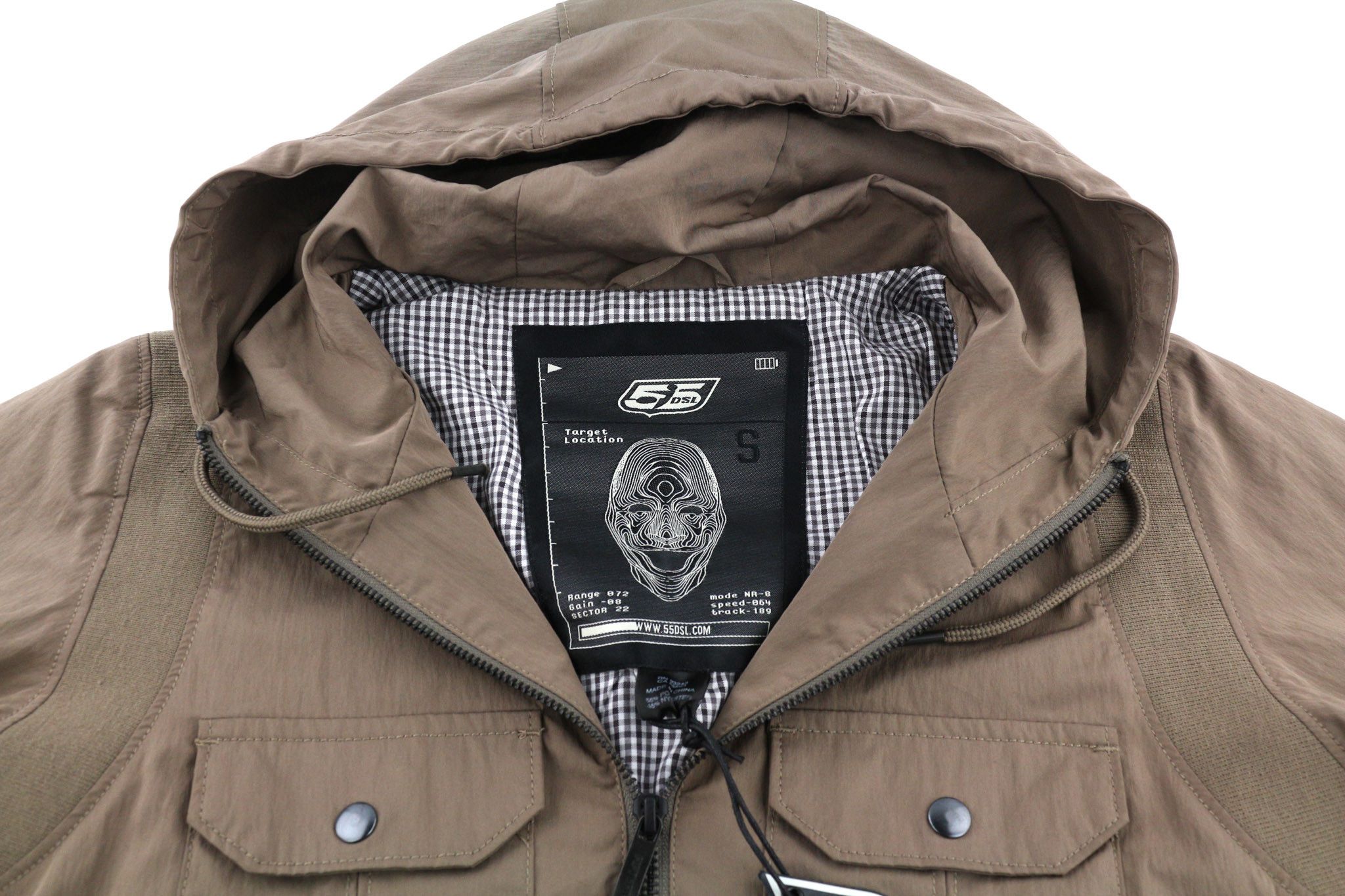 Diesel JUDOFLIP S Brown Zip Hooded Lined Bomber Jacket 81742 Size US S / EU 44-46 / 1 - 5 Thumbnail