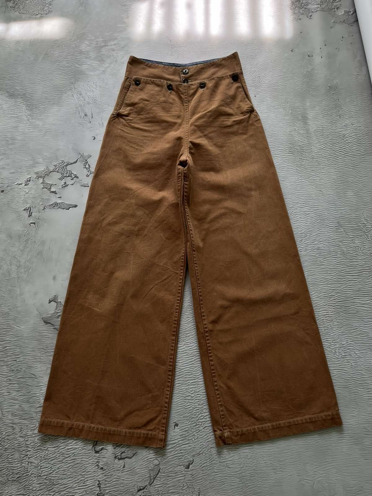 Scarti-Lab Scarti-Lab Mediterranean Manufactures Brown Pants Size US 27 - 1 Thumbnail