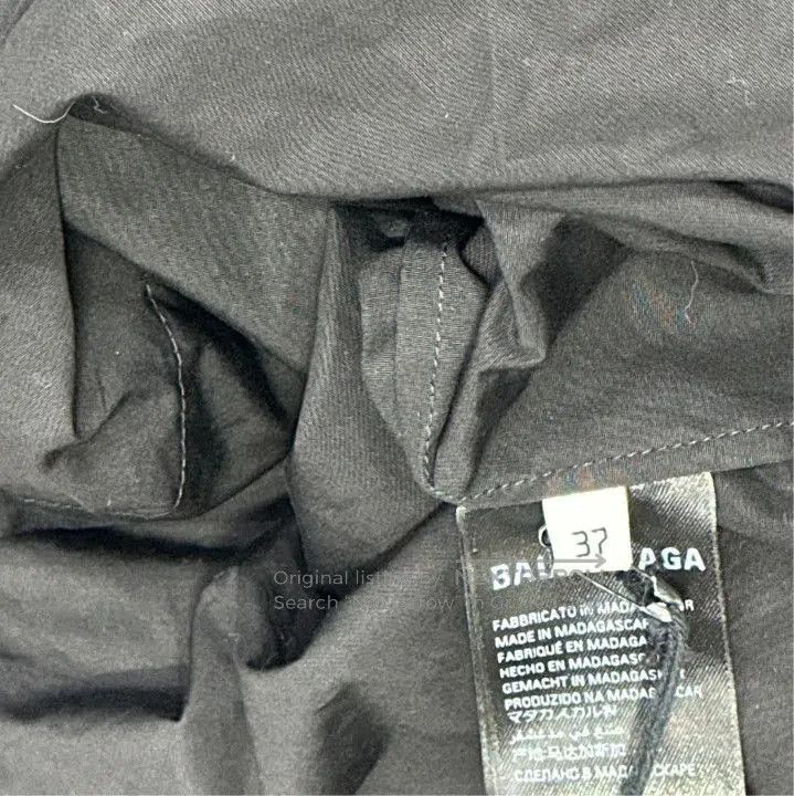 Balenciaga Balenciaga Black Logo Print Button. Size US M / EU 48-50 / 2 - 2 Thumbnail