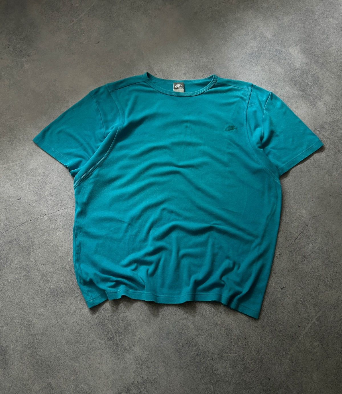 Nike × Nike ACG × Vintage Vintage Nike Tn oversized turquoise shirts mens Size US XXL / EU 58 / 5 - 1 Thumbnail