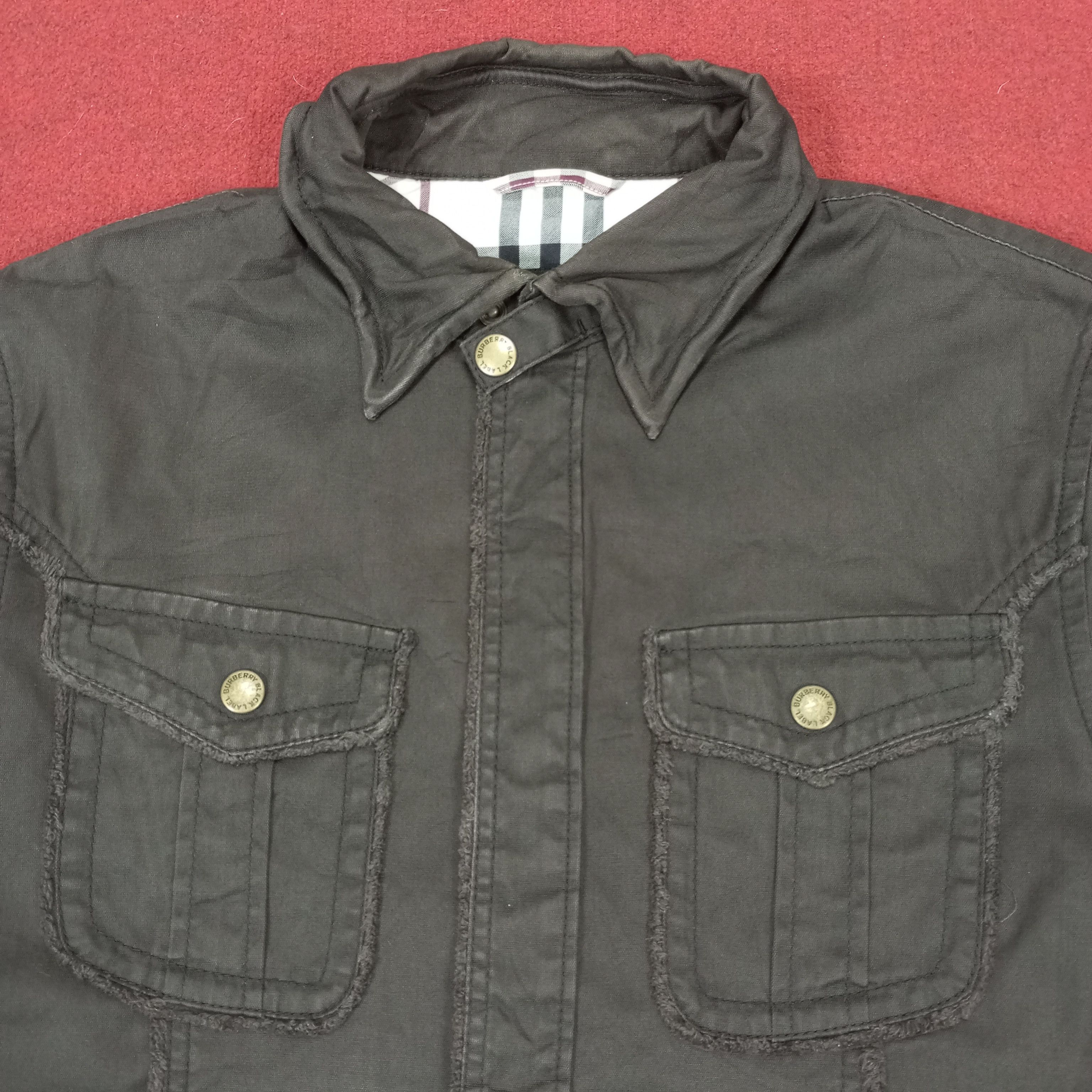 Burberry × Vintage Burberry Black Label Custom Art Fashion Style Jacket Size S / US 4 / IT 40 - 4 Thumbnail
