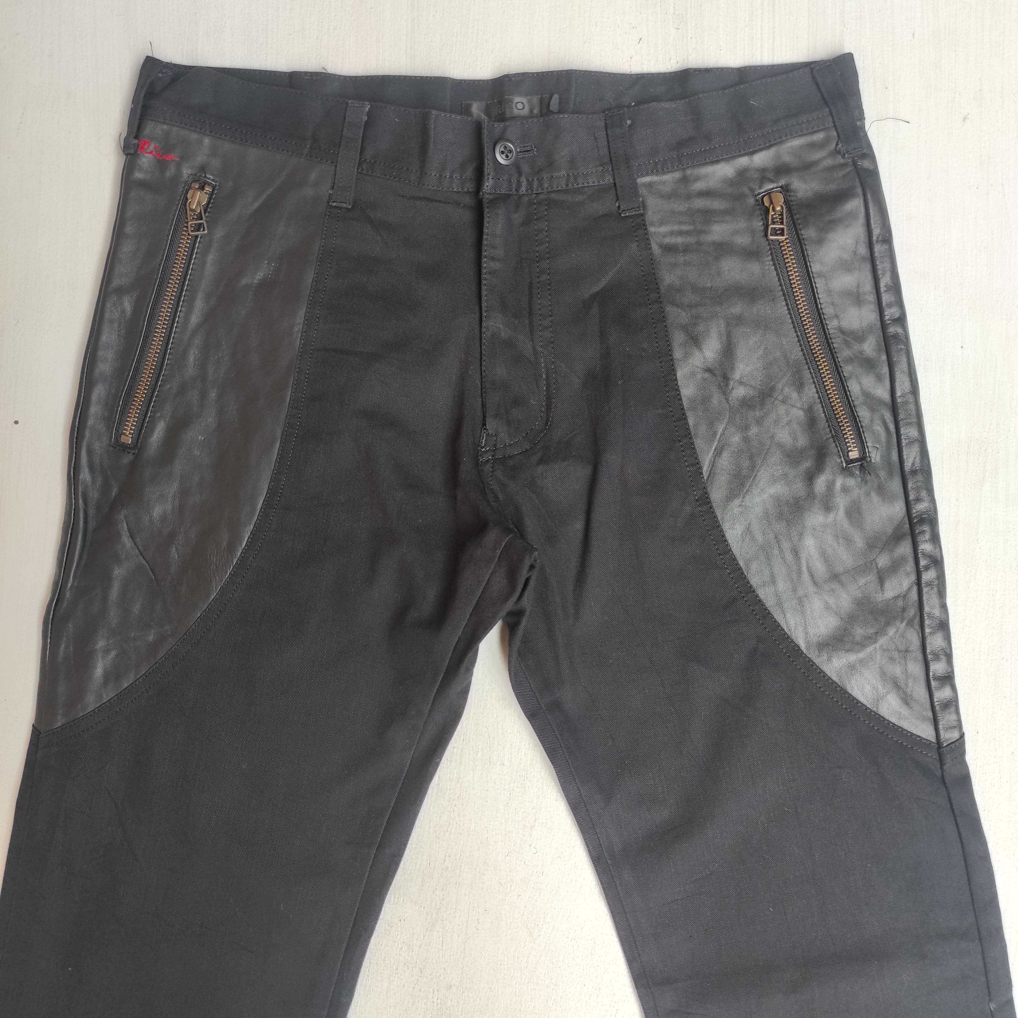 14th Addiction Flare Rico Japan Leather Bootcut Denim Jeans Size US 32 / EU 48 - 5 Thumbnail