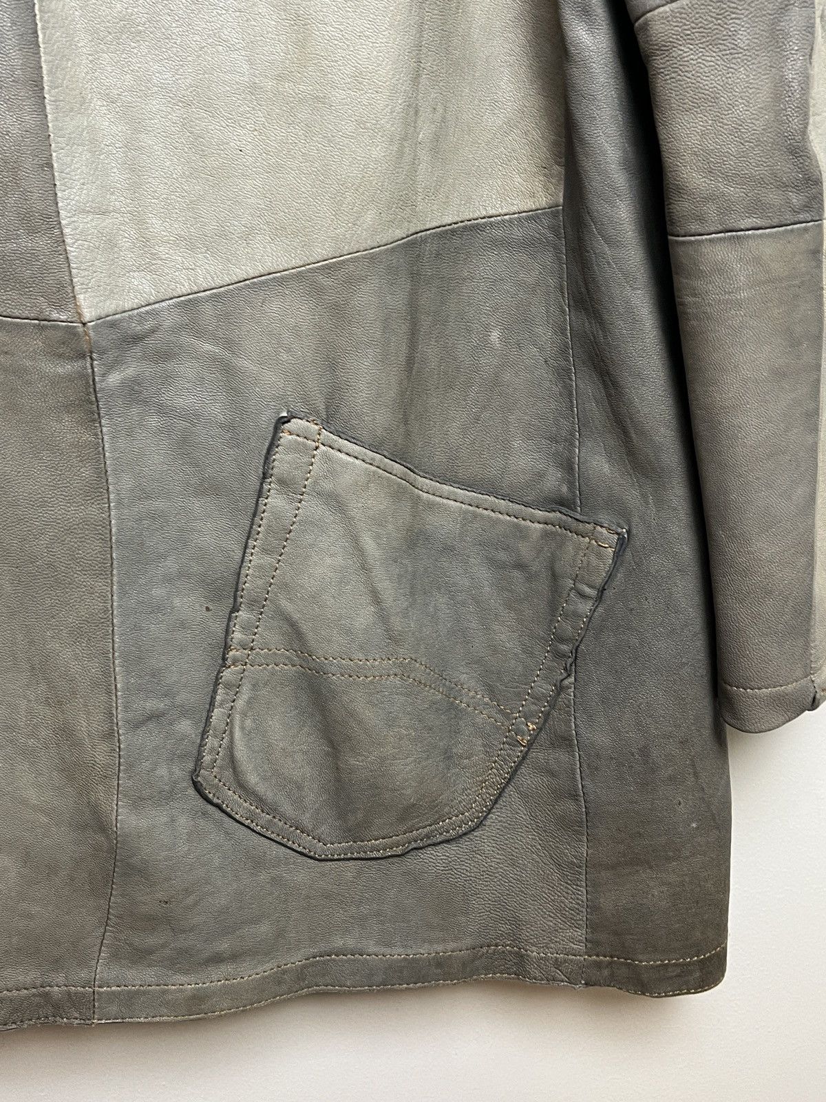Giorgio Armani armani y2k patchwork leather jacket Size US M / EU 48-50 / 2 - 14 Thumbnail