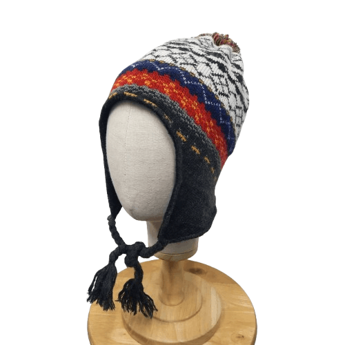 Japanese Brand 🔥Japanese brand xnix multicolor stripes earflap beanie Size ONE SIZE - 1 Thumbnail