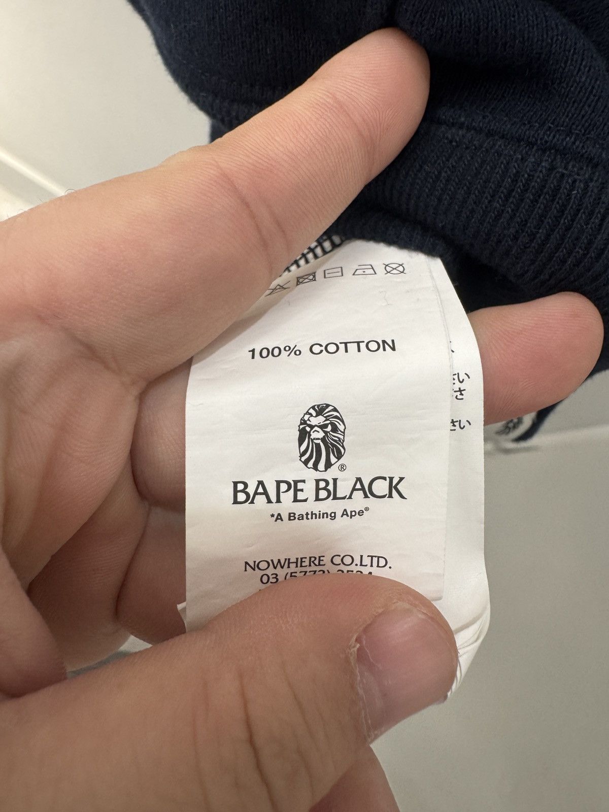 Bape Bape Black Navy Distressed Pullover Hoodie Size US XL / EU 56 / 4 - 4 Thumbnail