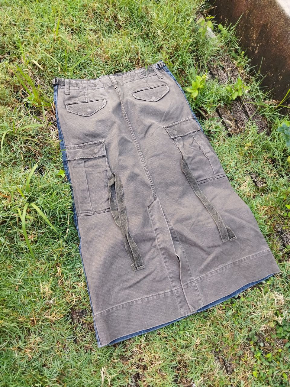 Maison MIHARA YASUHIRO Miharayasuhiro Japan 2 Tone Tactical Skirt Size 30" / US 8 / IT 44 - 3 Thumbnail