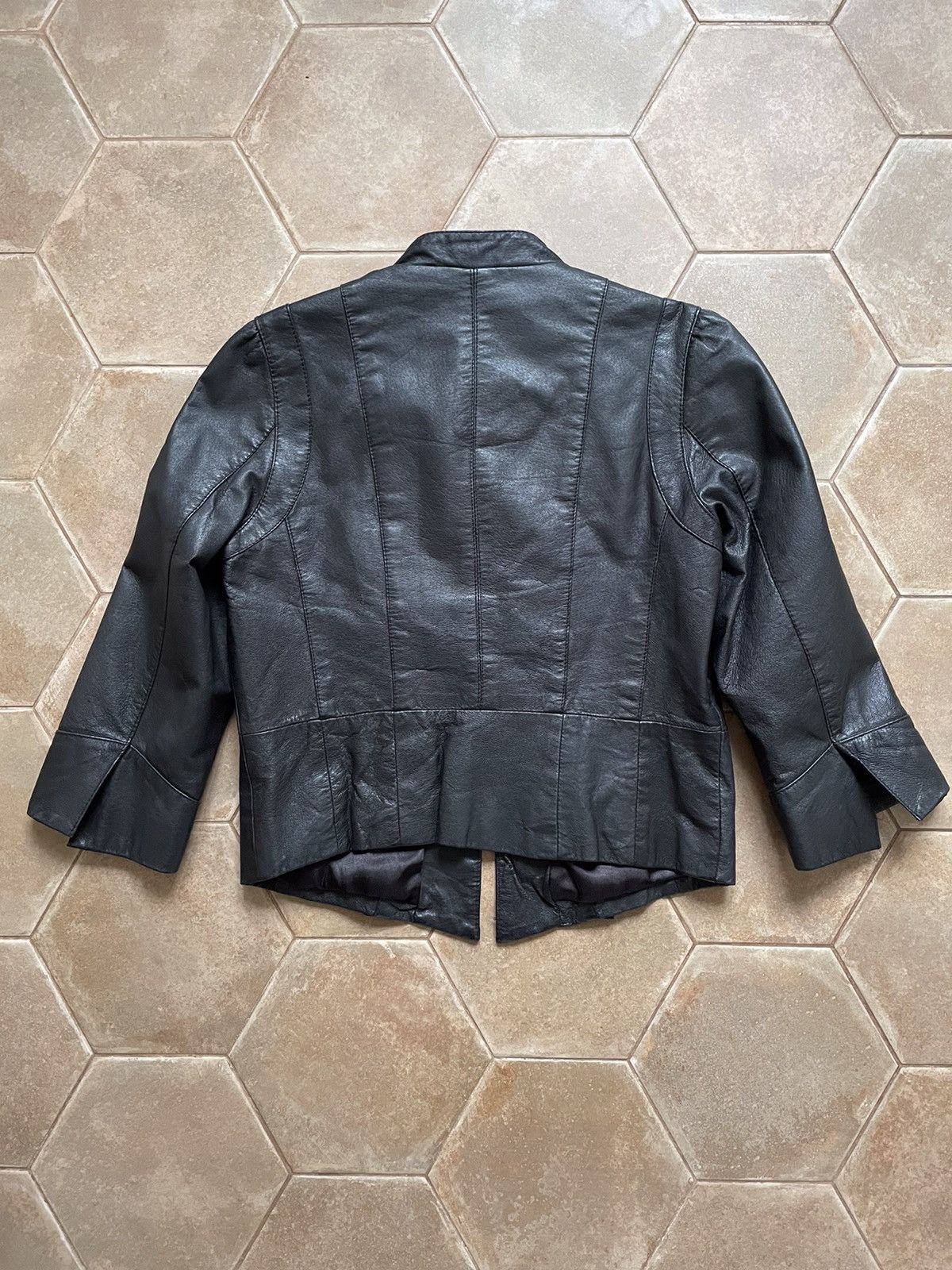 Designer AVANT-GARDE LEATHER JACKET Size L / US 10 / IT 46 - 6 Thumbnail