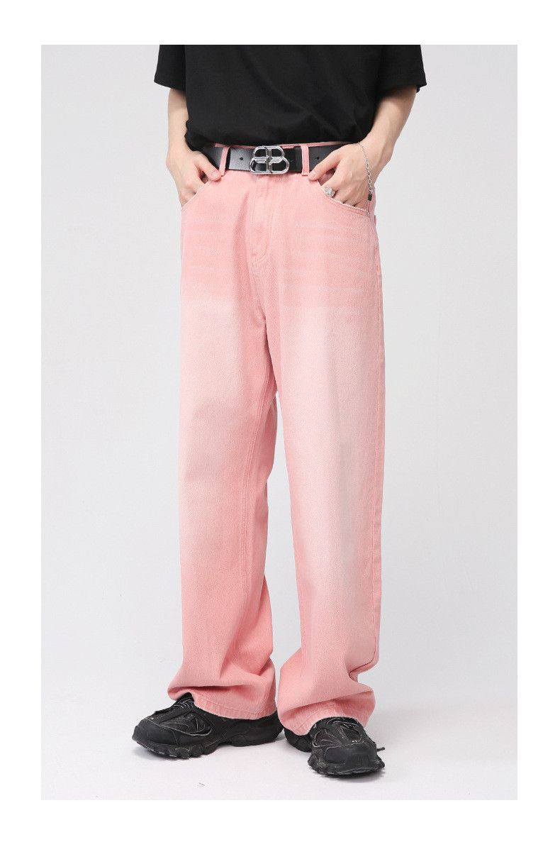 Japanese Brand × Jean Men's Japanese style straight pink wide-leg jeans Size US 32 / EU 48 - 1 Thumbnail