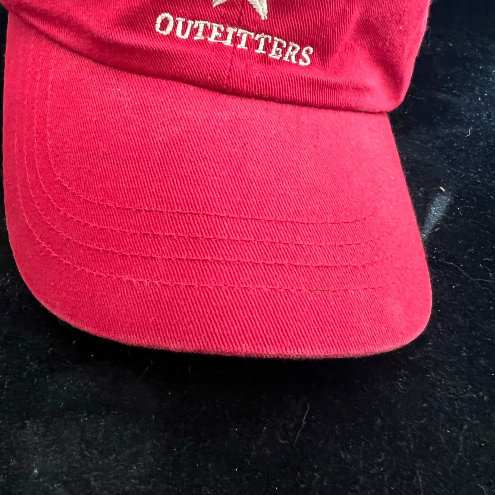 American Eagle Outfitters American Eagle Outfitters Hat Womens One Size Red Cotton Adjustable Baseball Cap American Womens Size ONE SIZE - 3 Thumbnail