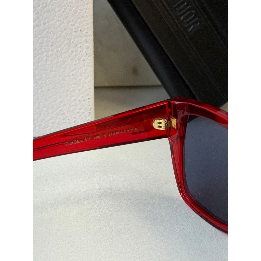 Dior NEW Dior DiorGlow S1I Cat Eye Sunglasses in Red Size ONE SIZE - 6 Thumbnail