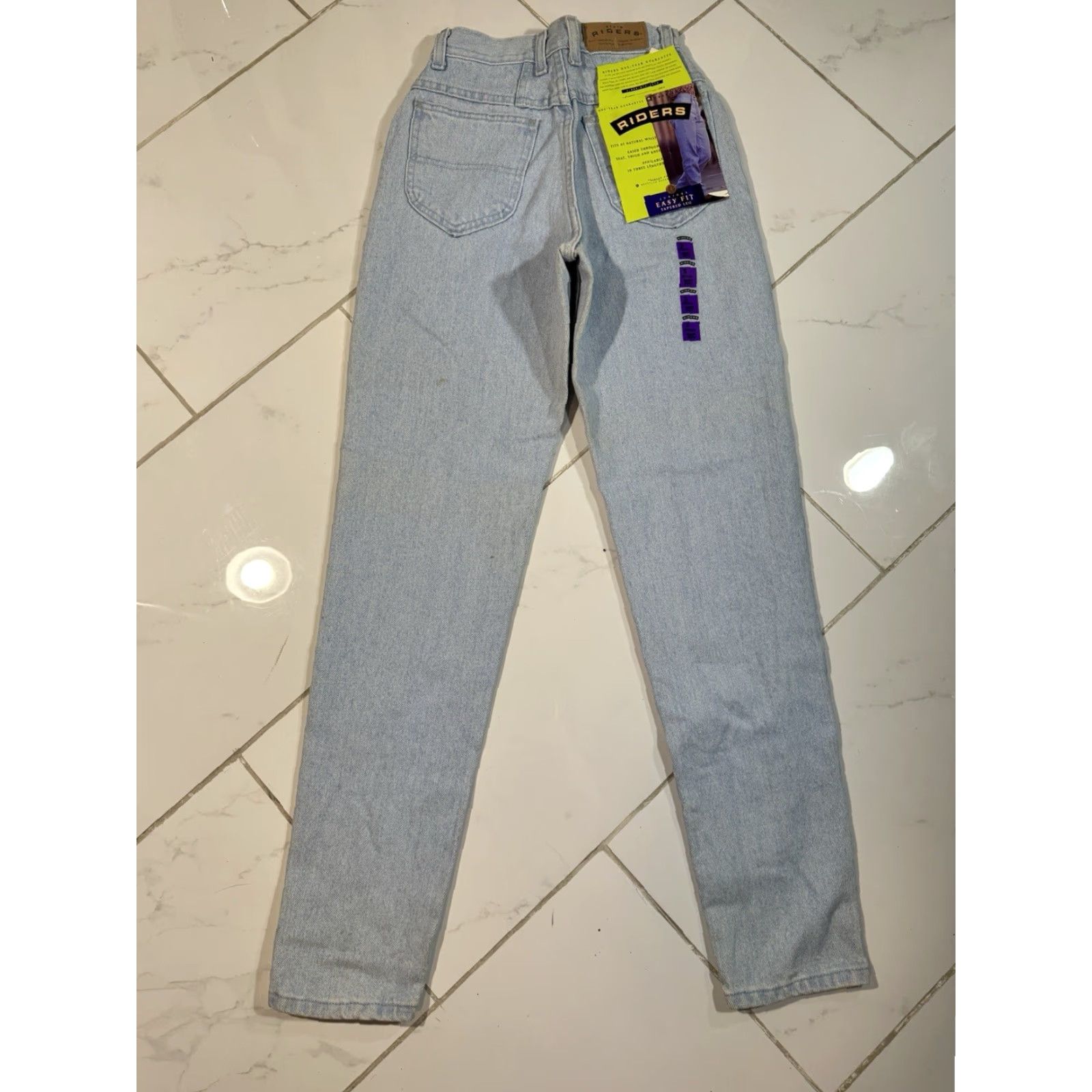 Lee VINTAGE Lee Riders Jeans Juniors Size 3 Easy Fit Tapered Denim Blue Women Size 26" / US 2 / IT 38 - 5 Thumbnail