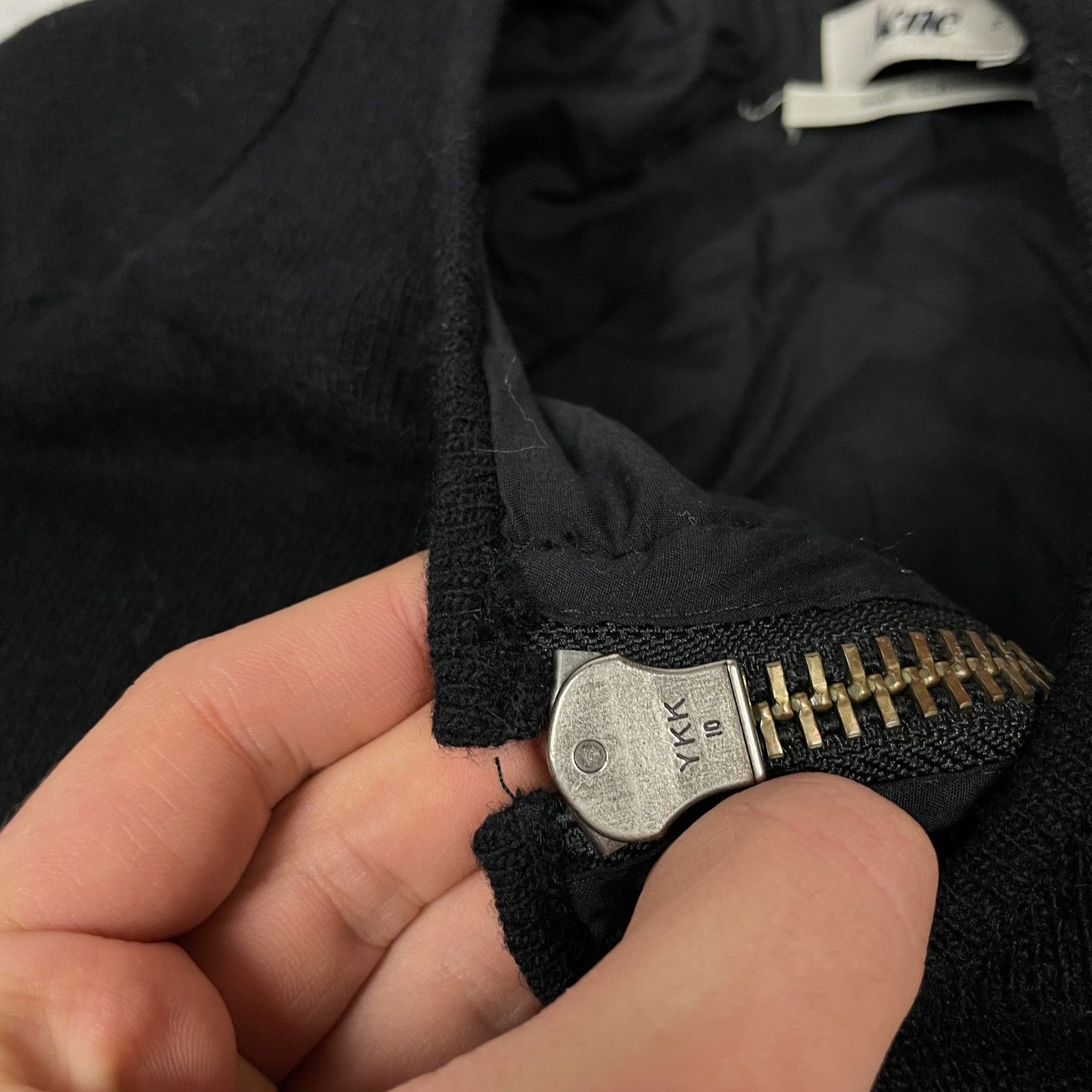 Acne Studios Acne Women's Black Wool Full Zip Cropped Fleece Jacket Small Size S / US 4 / IT 40 - 8 Thumbnail
