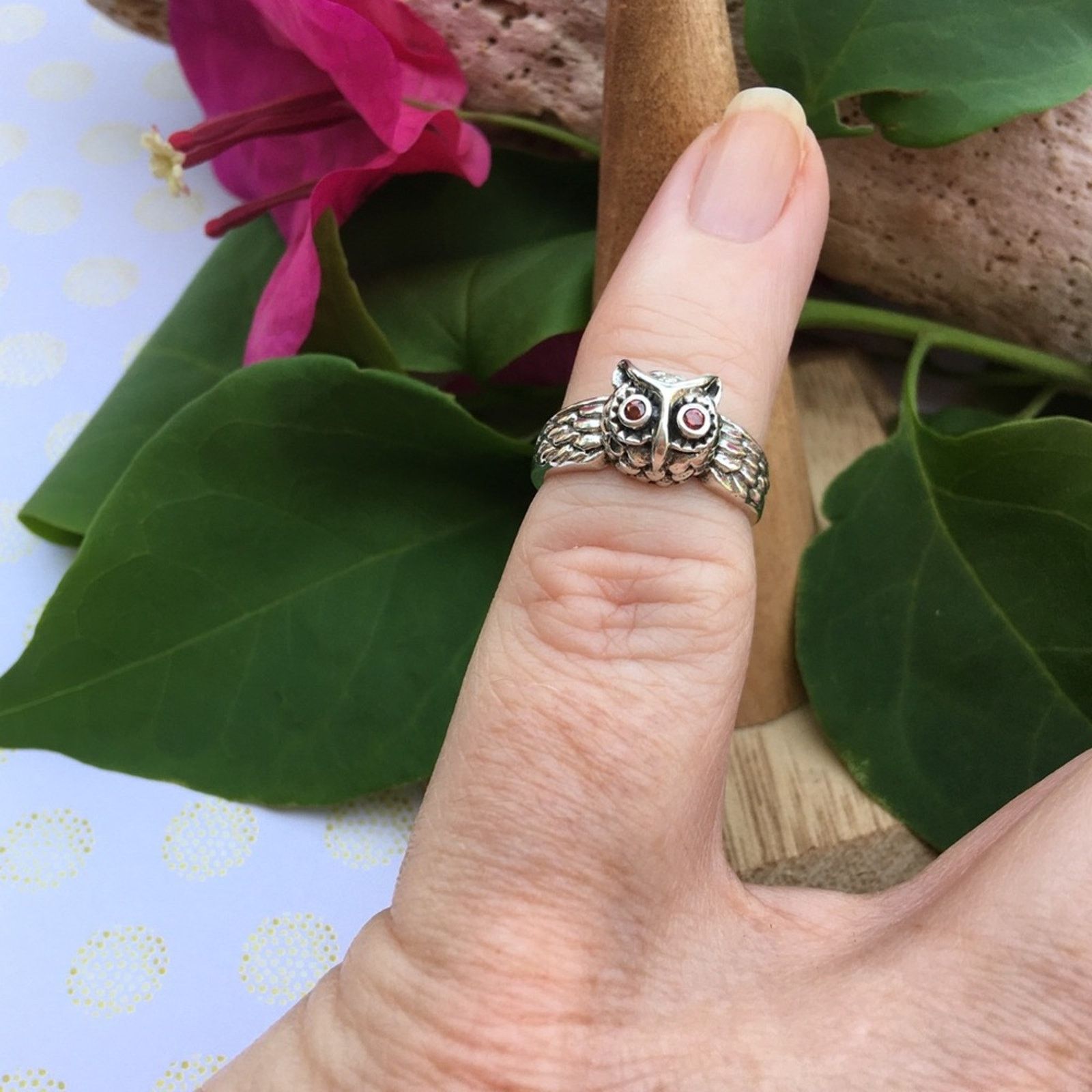 The Unbranded Brand Owl Sterling Silver Toe Ring Midi Ring Size ONE SIZE - 6 Thumbnail
