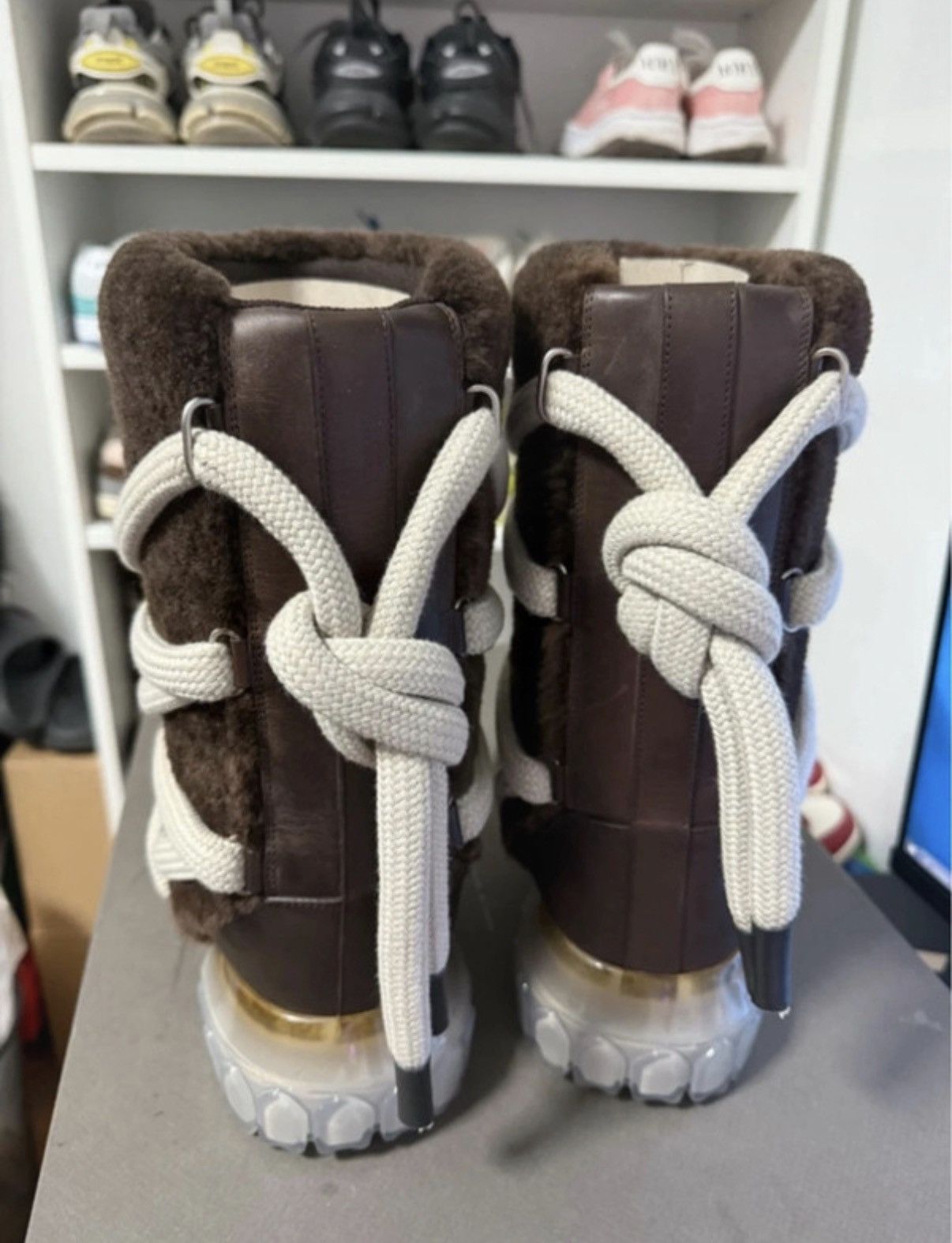 Rick Owens Rick Owens Lunar Boots Brown Size US 5 / IT 35 - 3 Thumbnail