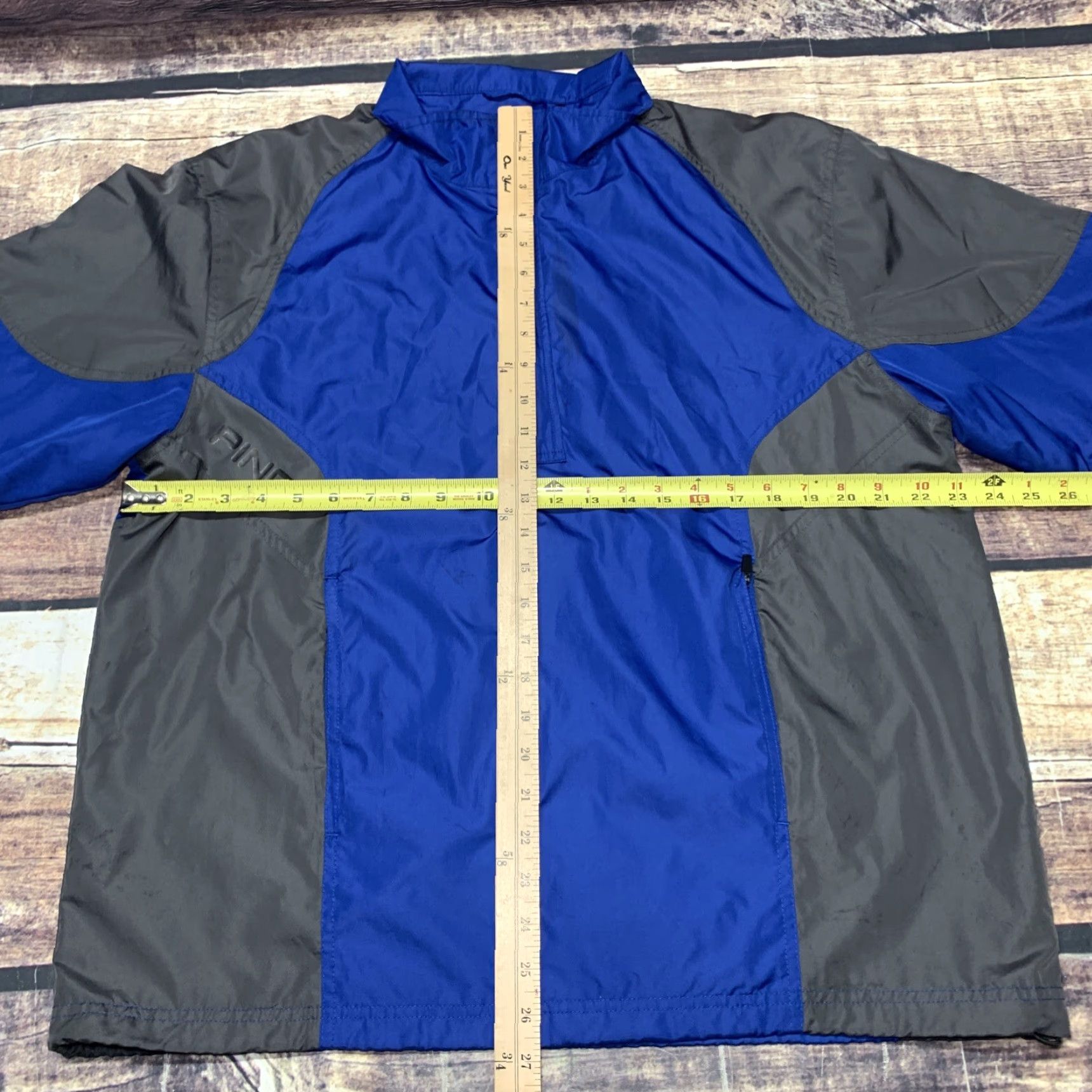 Vintage PING Performance Men Blue Gray 1/2 Zip Pullover Short Sleeve Jacket M Size US M / EU 48-50 / 2 - 3 Thumbnail