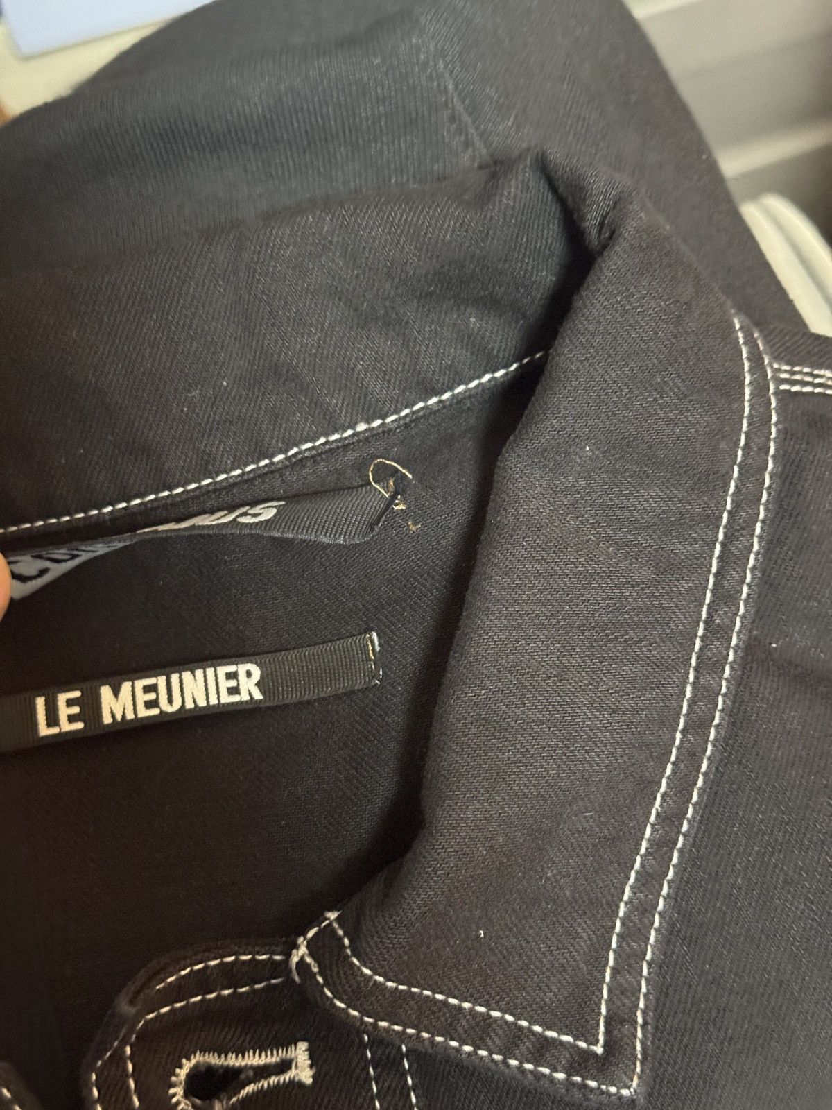 Jacquemus Jacquemus Le Meunier Contrast Stitch Pullover Jacket Size US L / EU 52-54 / 3 - 15 Thumbnail