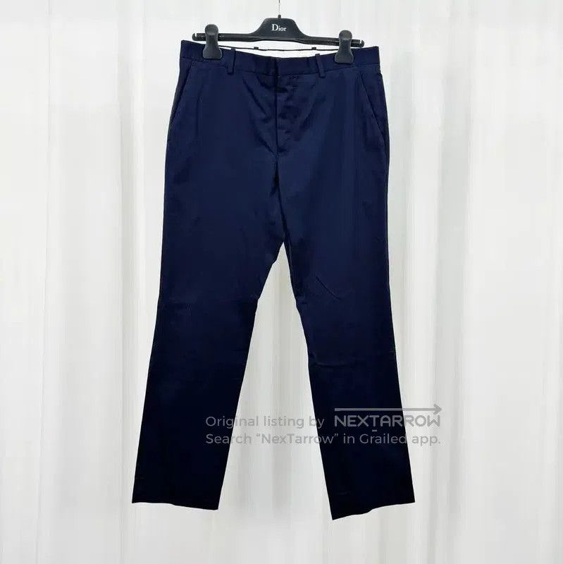 Burberry Burberry Navy Cotton Check Casual Pants. Size US 32 / EU 48 - 1 Thumbnail