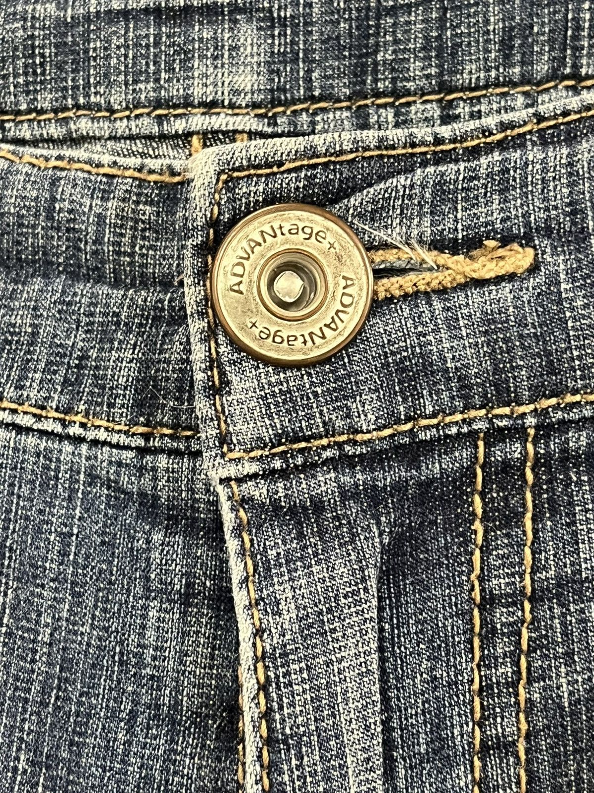 Le Grande Bleu (L.G.B.) × Seditionaries Vintage Advantage Double Belt Avant Garde Denim Size US 37 - 10 Thumbnail