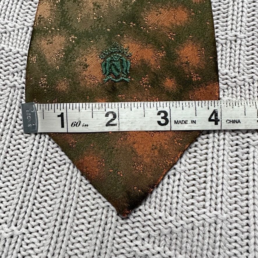 Oleg Cassini Vintage Oleg Cassini green and bronze starburst abstract tie Size ONE SIZE - 6 Thumbnail